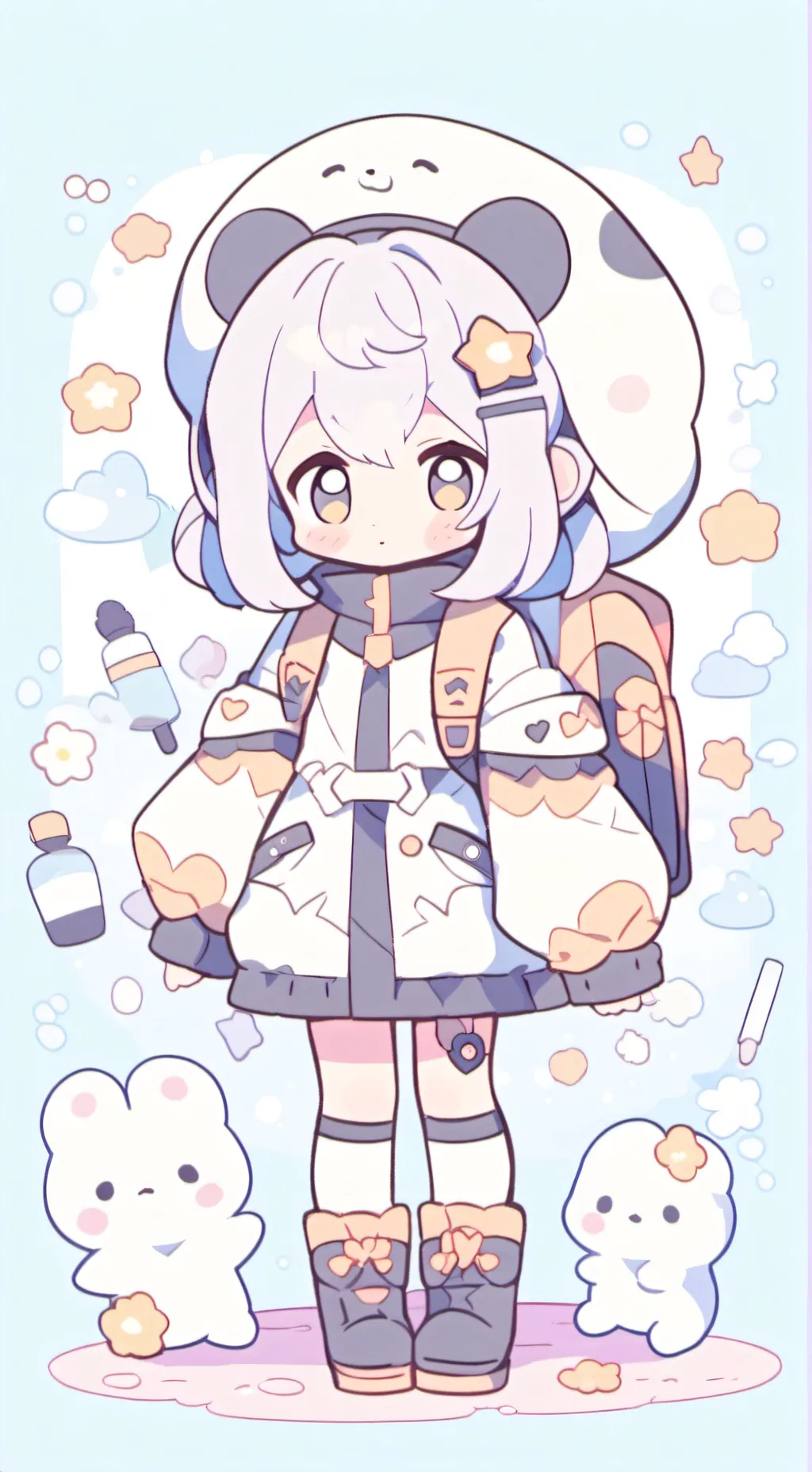 ai character: Cutie patootie background
