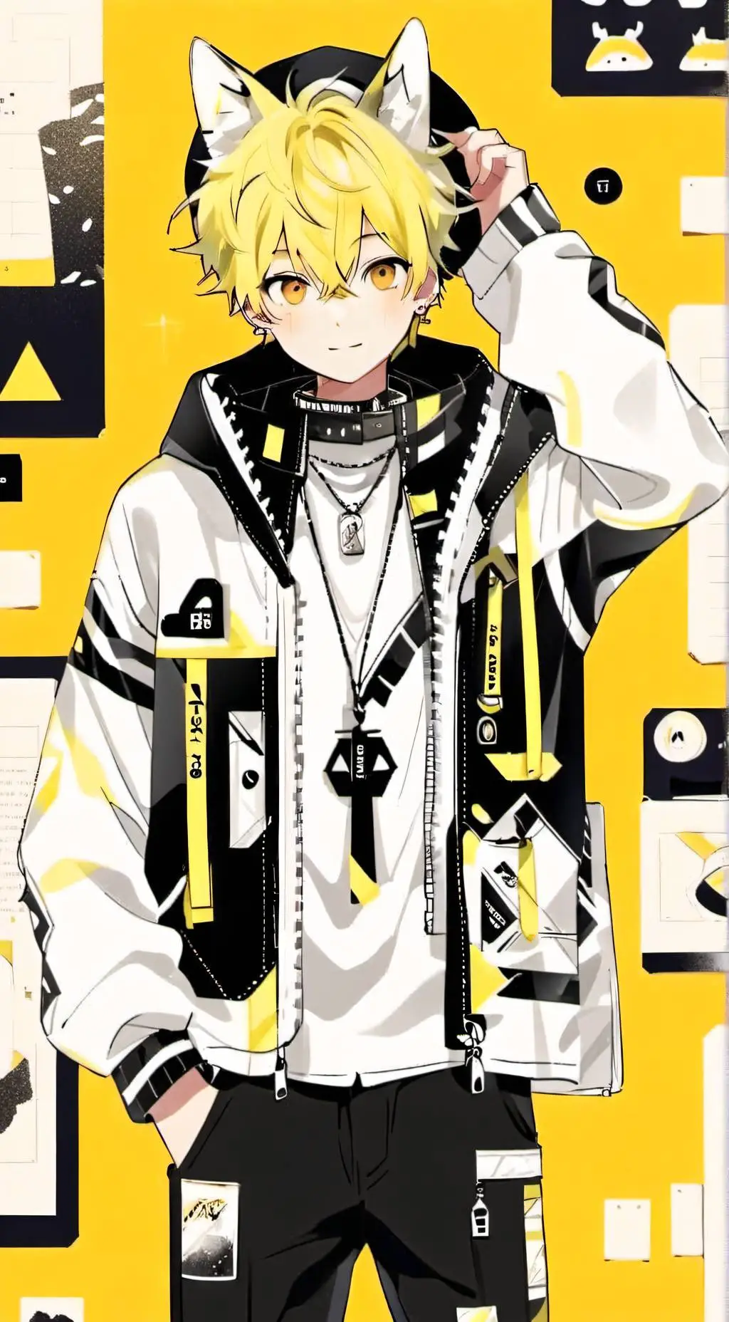 ai character: King_glitch8  background