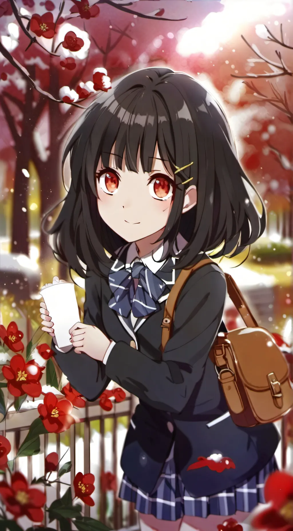 ai character: violet background