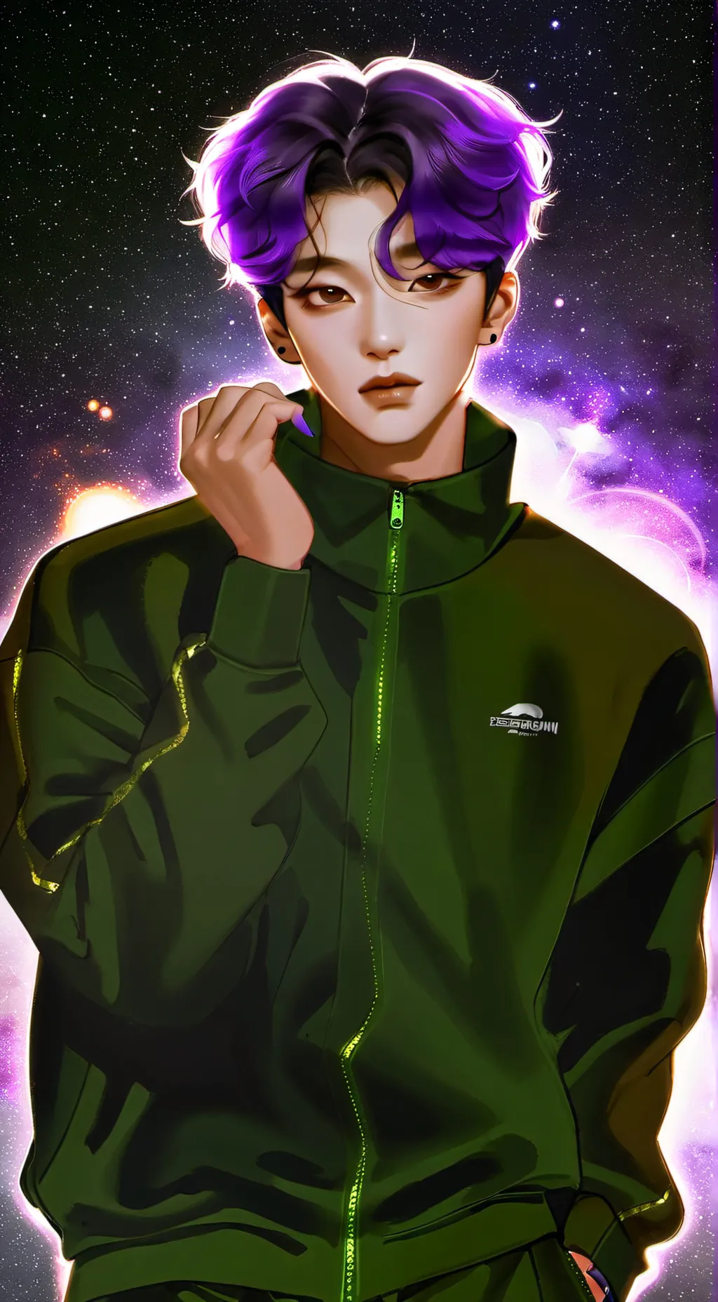 ai character: THANOS!  background