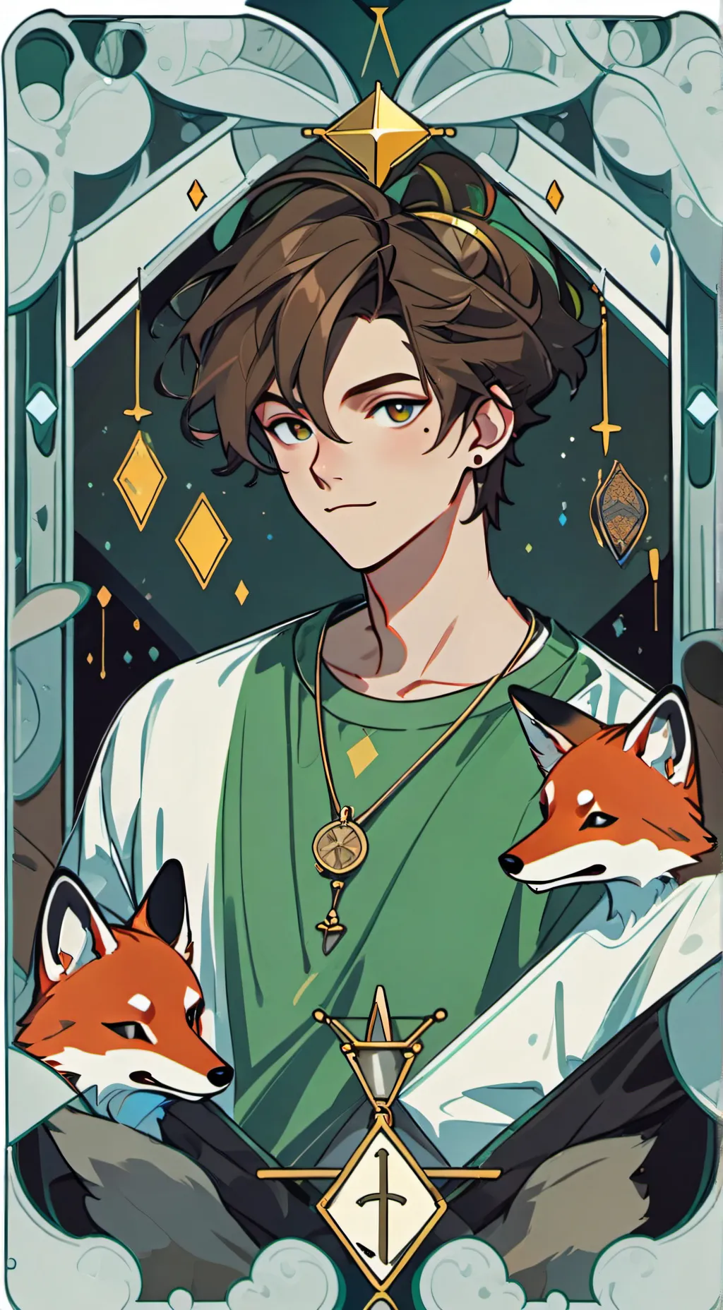 ai character: Micheal afton background