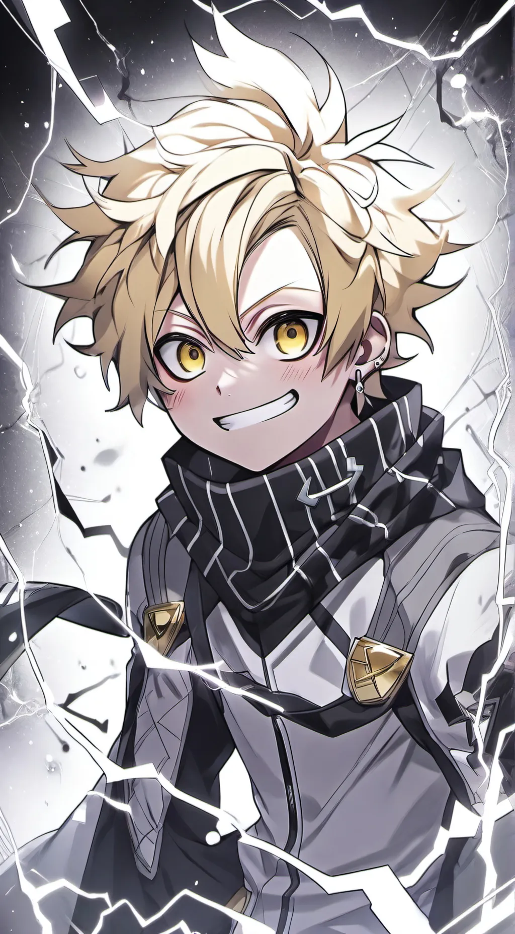 ai character: Denki Kaminari⚡️ background