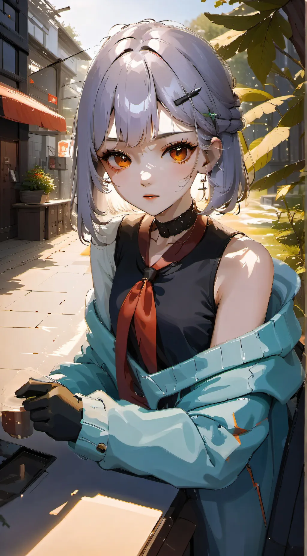 ai character: Hana Sasuki. background