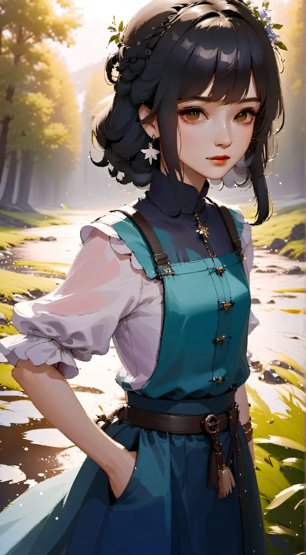 ai character: Эля background