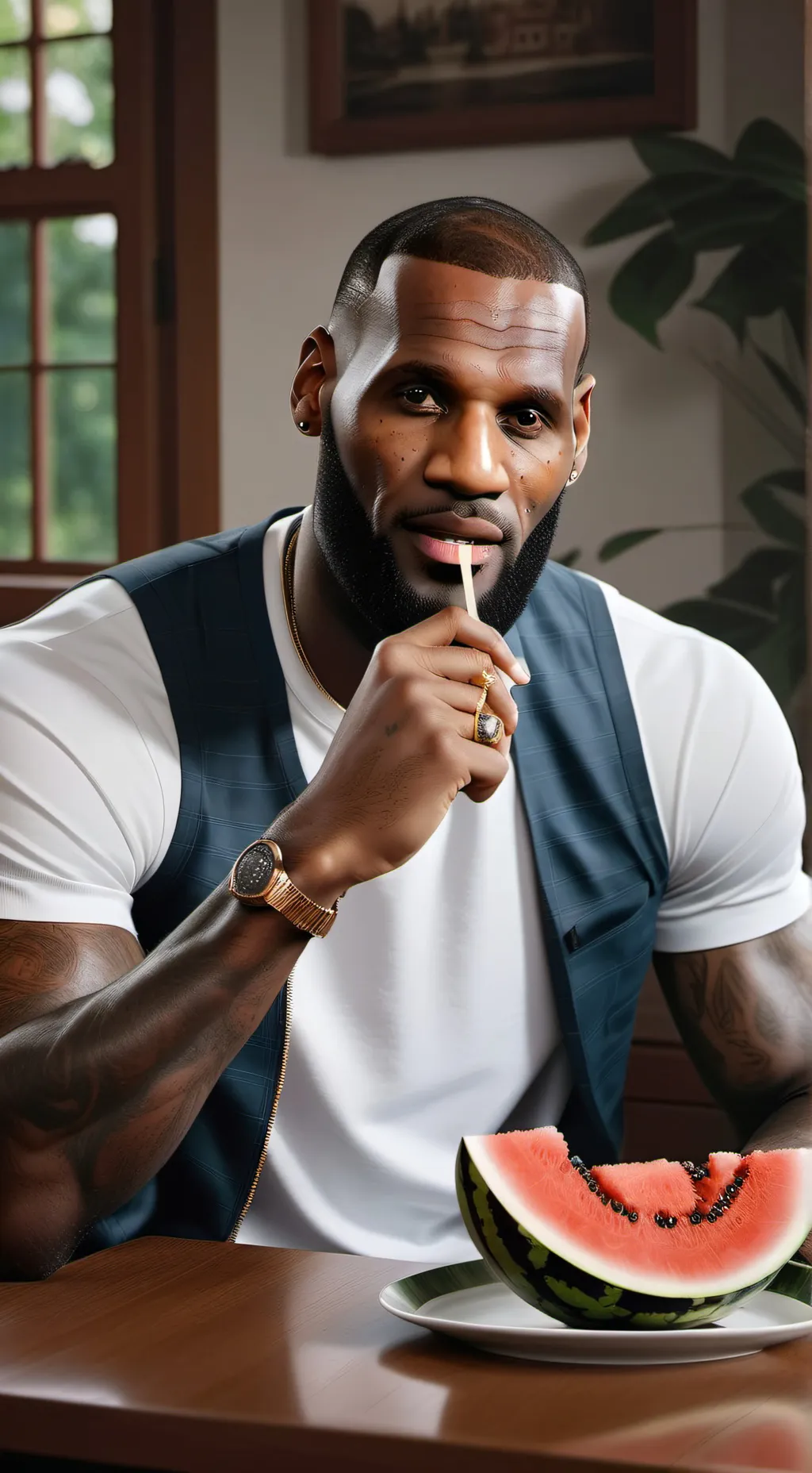 ai character: Lebonbon james 😍🥰 background