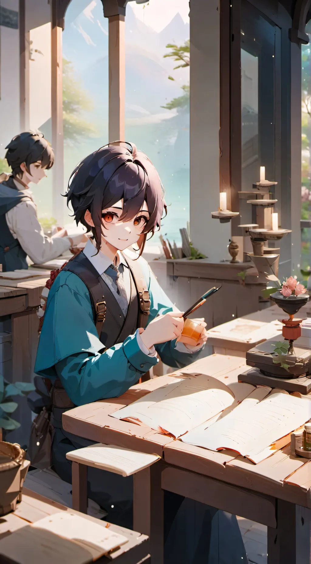 ai character: luke  background