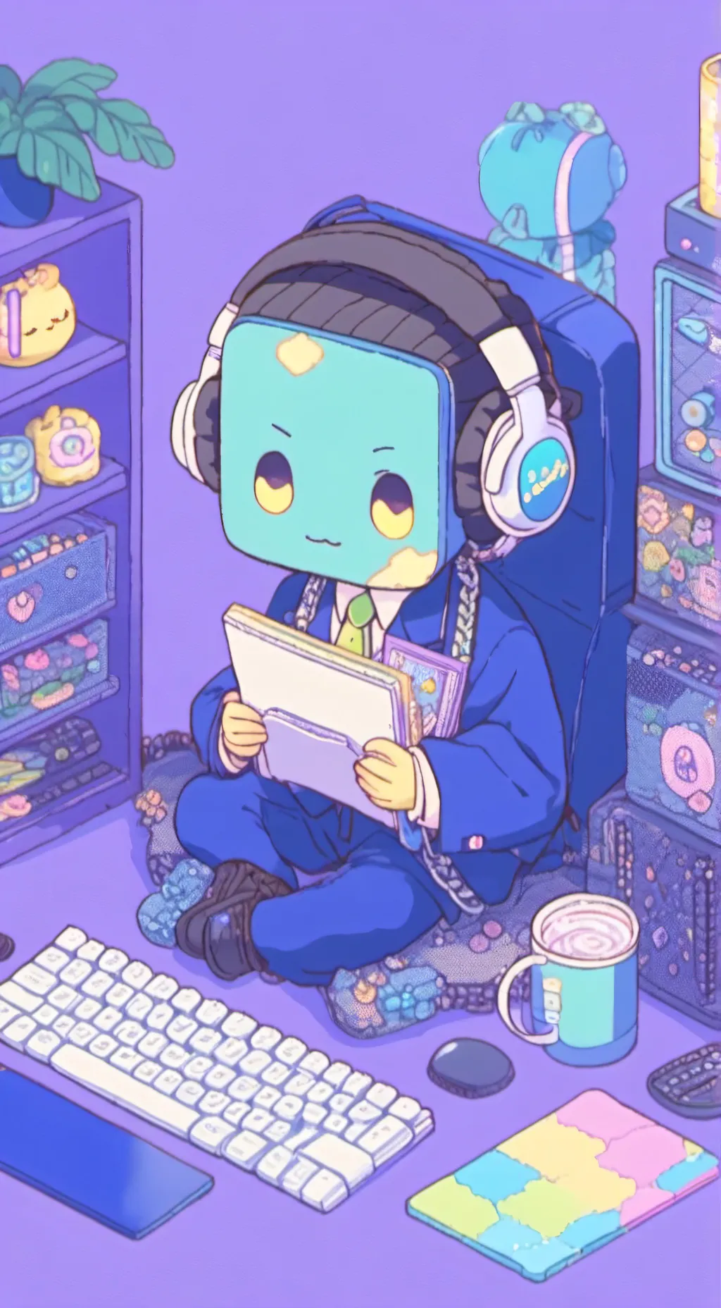 ai character: mr fun computer  background