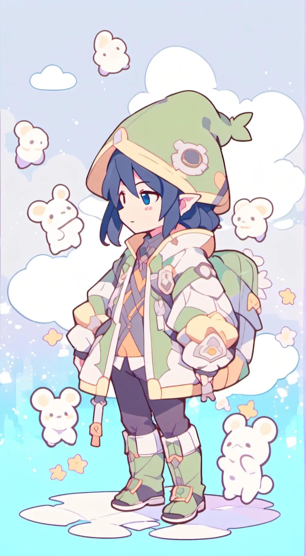 ai character: Vamp CaitxWolf Vi background