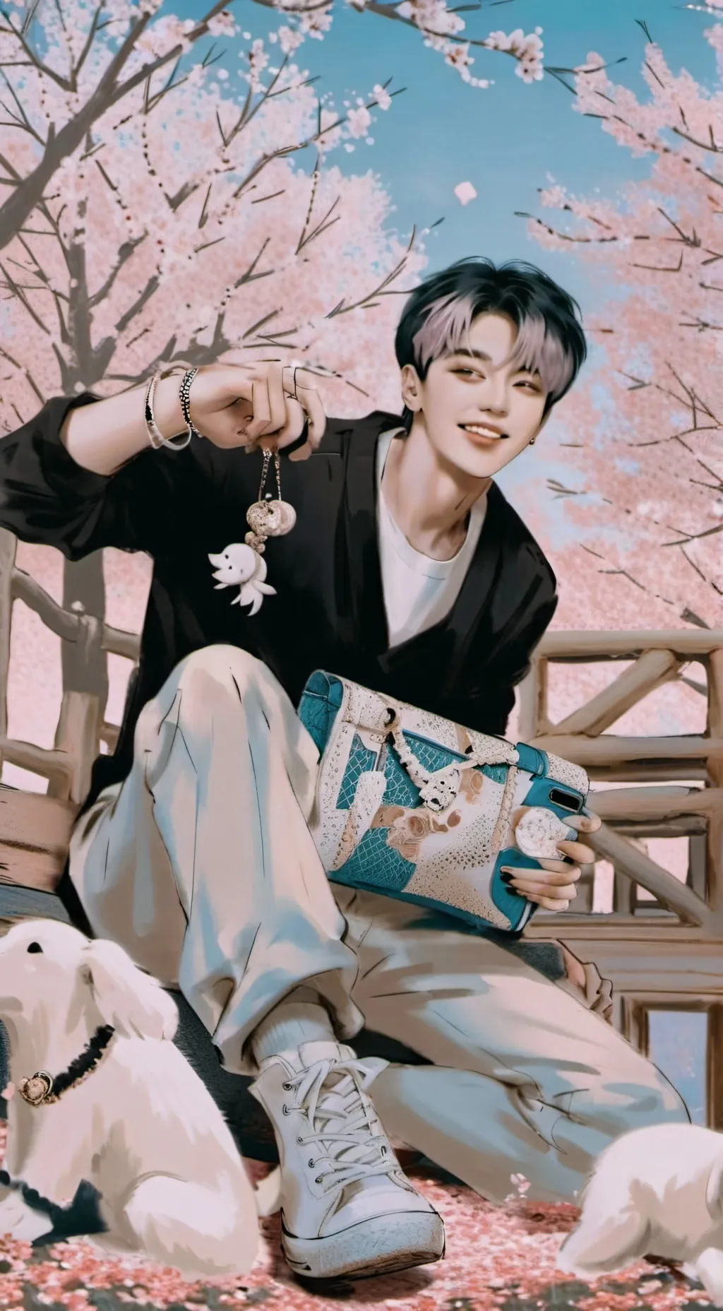 ai character: STRAY KIDS background