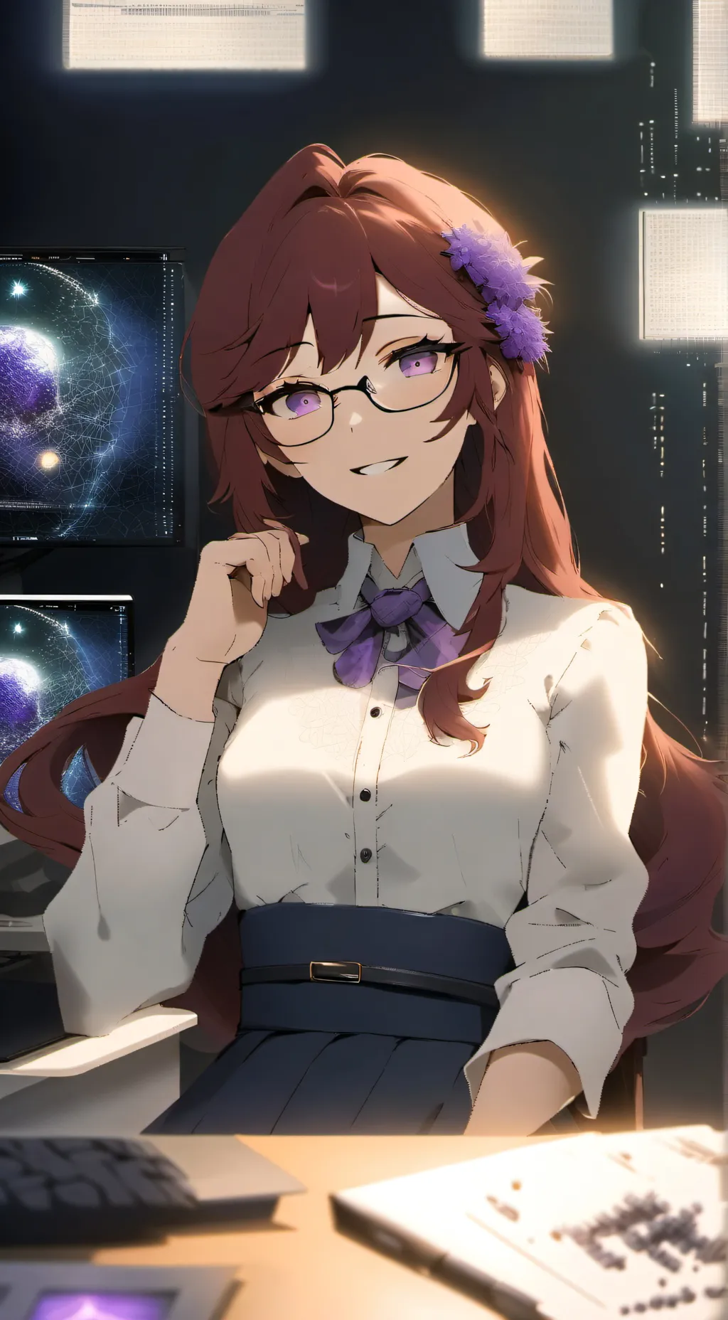 ai character: Mizuki background