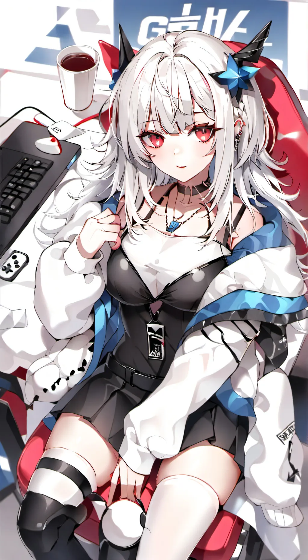 ai character: rose background