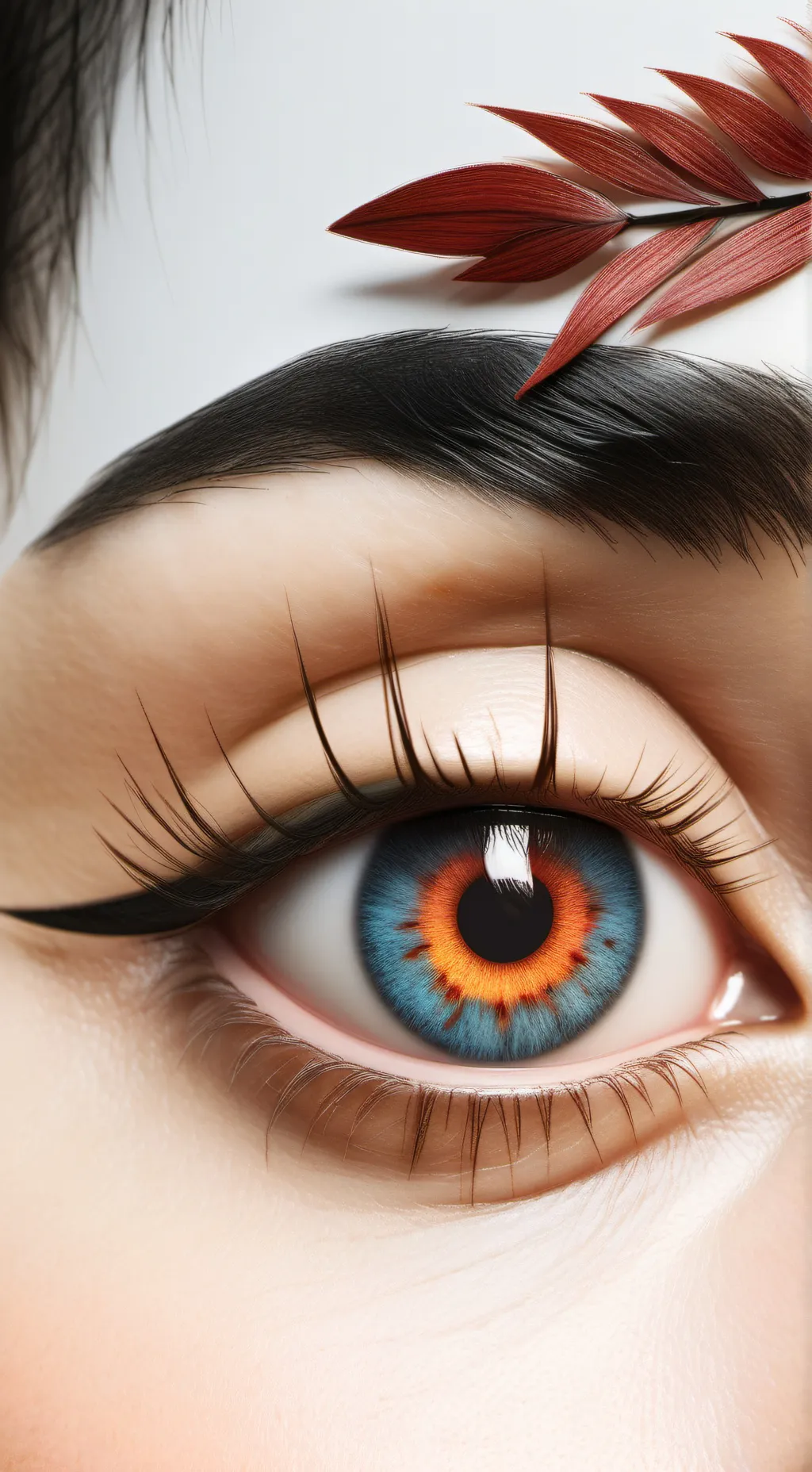 ai character: olho azuis background