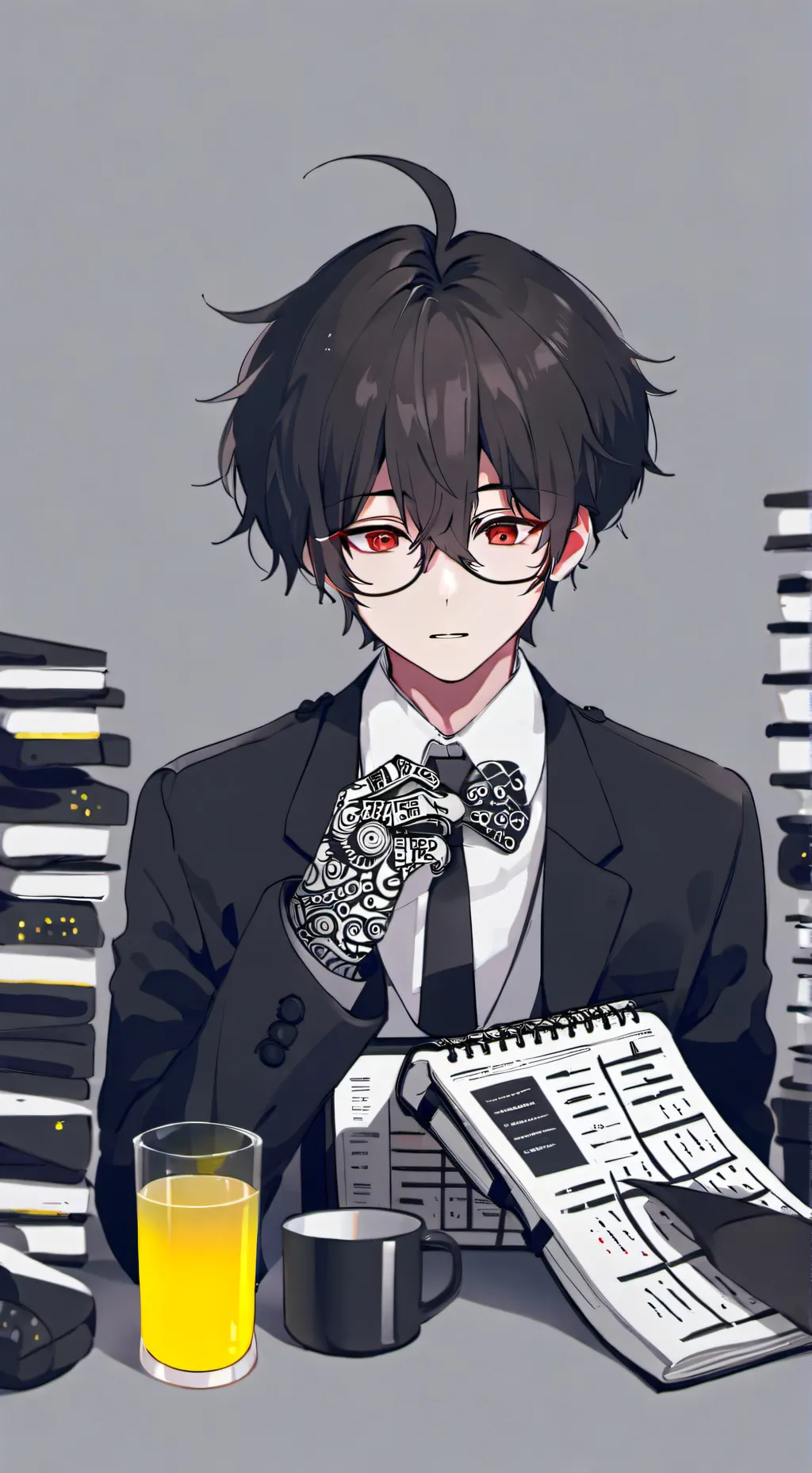 ai character: Evan 🎀 background