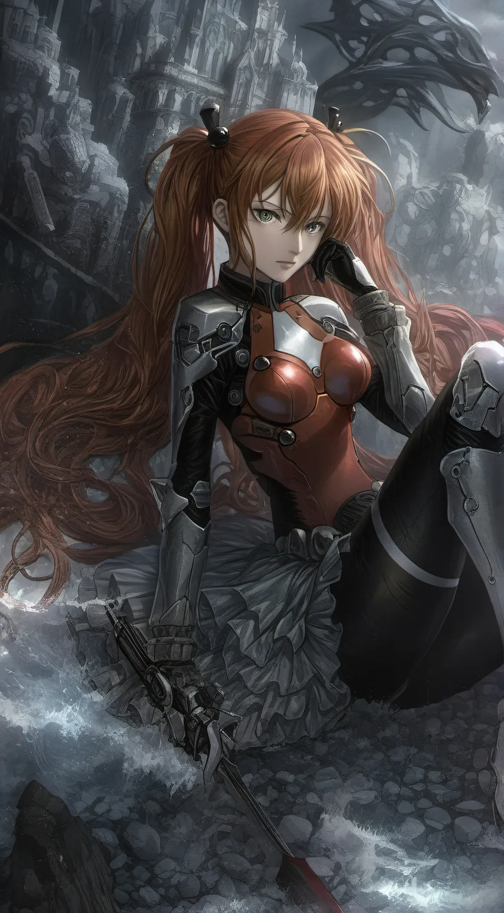 ai character: asuka langley  background