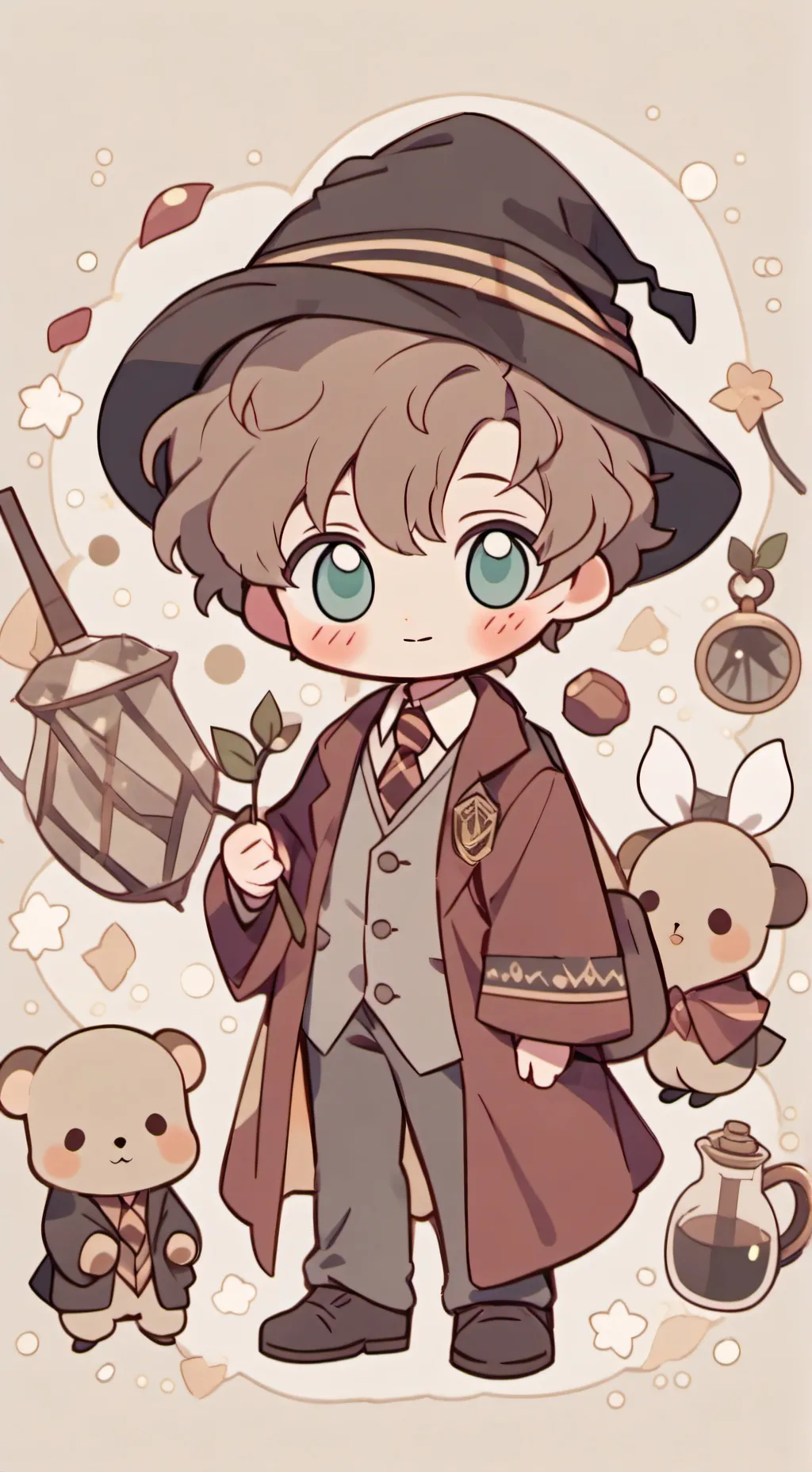 ai character: (New)harry potter background