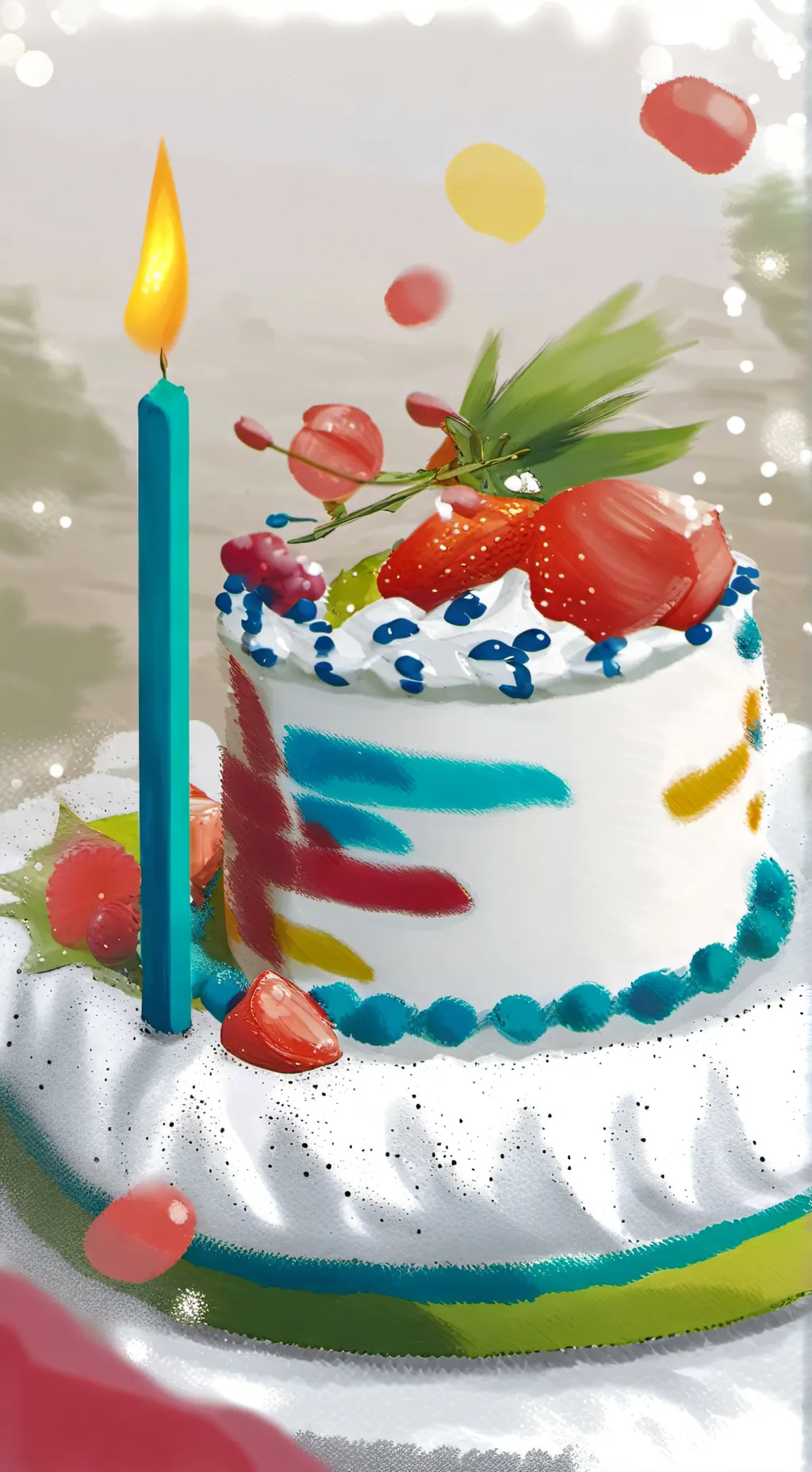 ai character: HAPPY BIRTHDAY!🥳🥳🥳 background