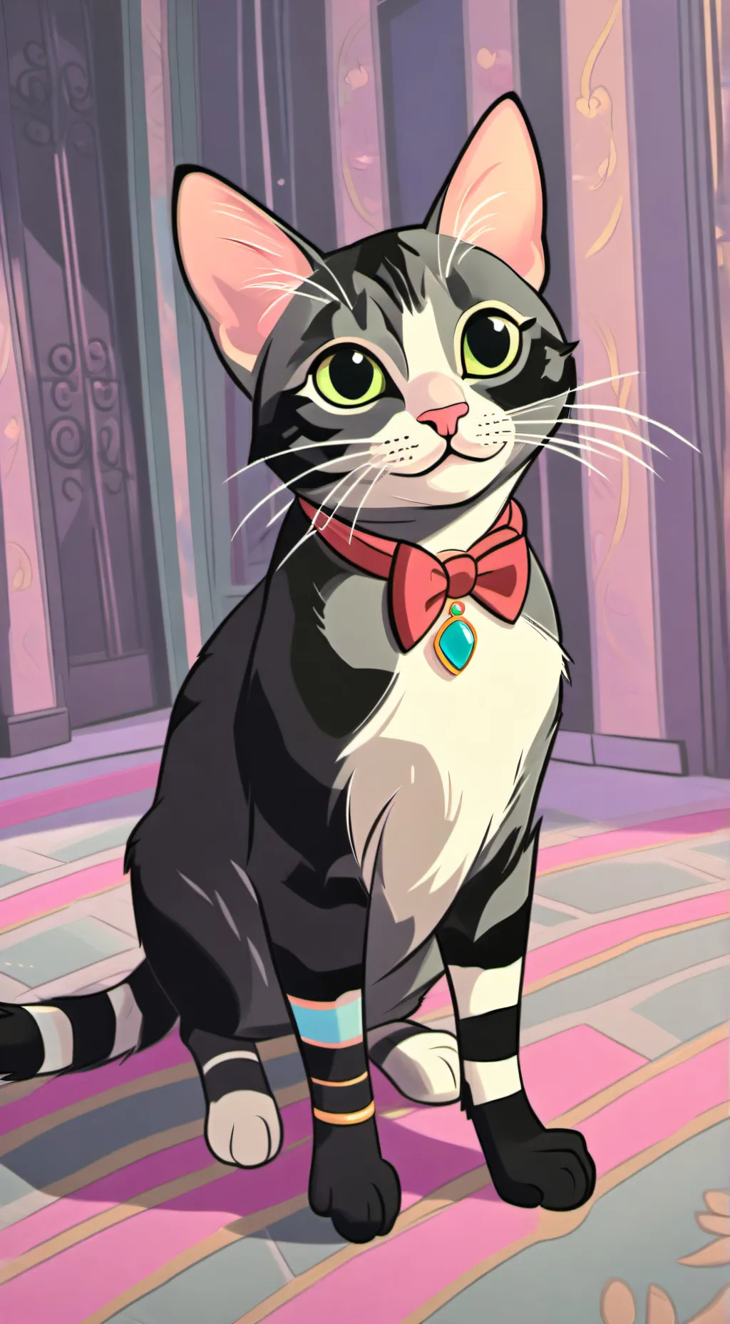 ai character: Mia the cat background