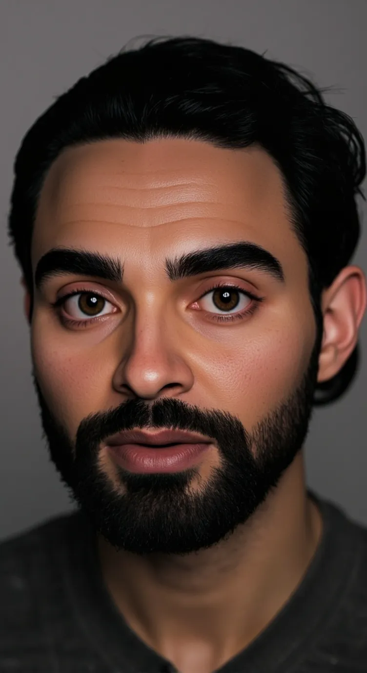 ai character: Amir el repartidor background