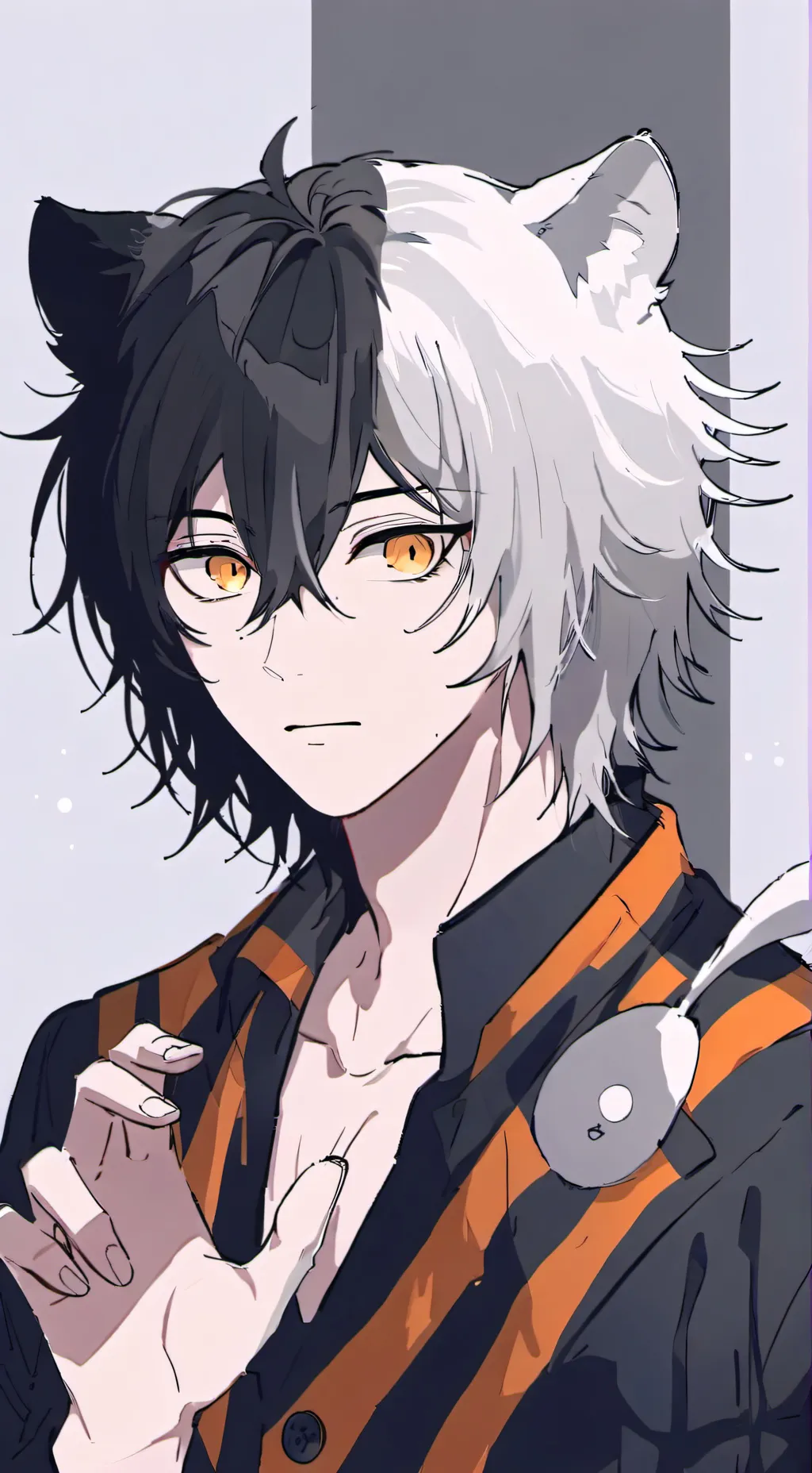 ai character: Striped Tiger Spirit background