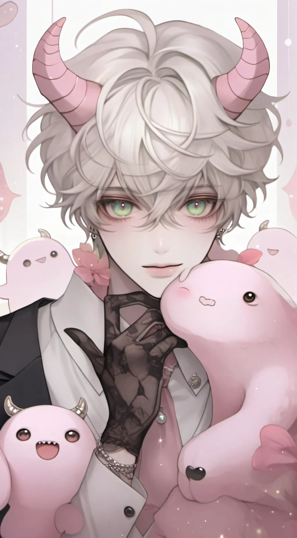 ai character: Bubblegum background