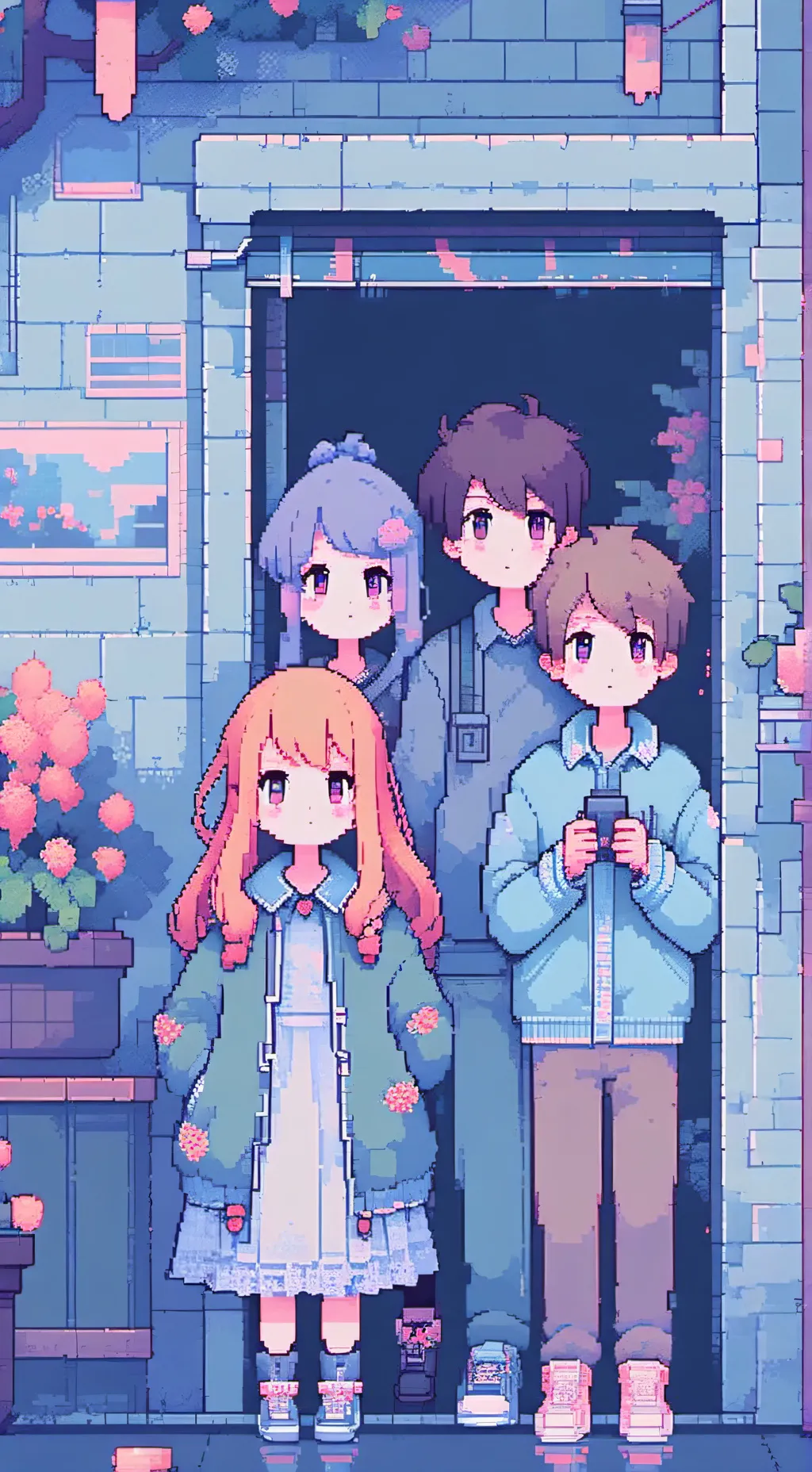 ai character: Mha meets future  background