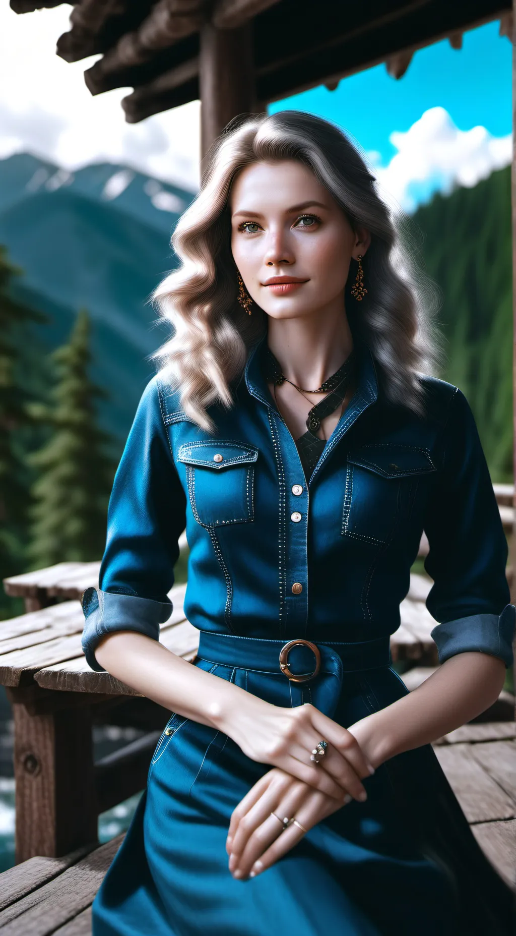 ai character: Daniela  background