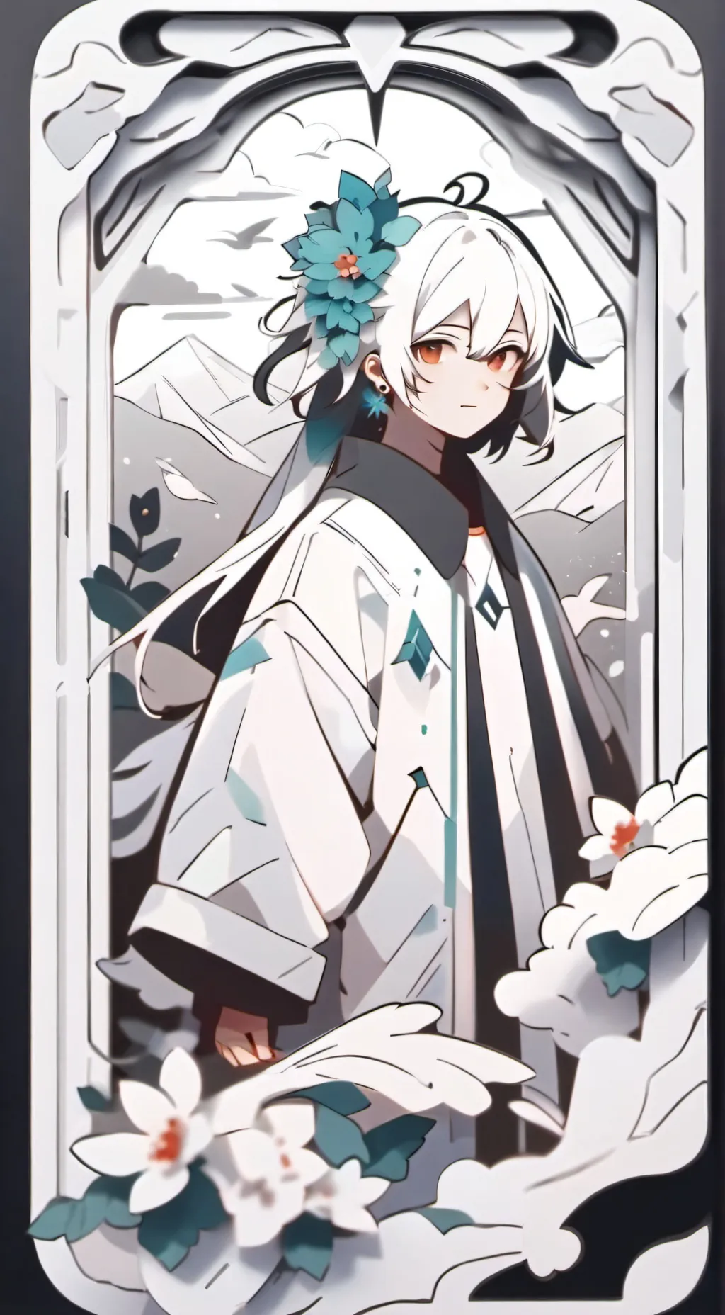 ai character: candy background