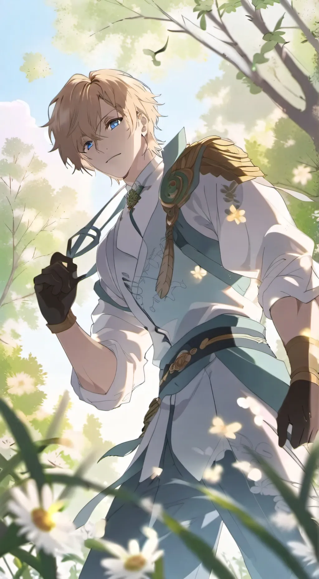 ai character: aqua background