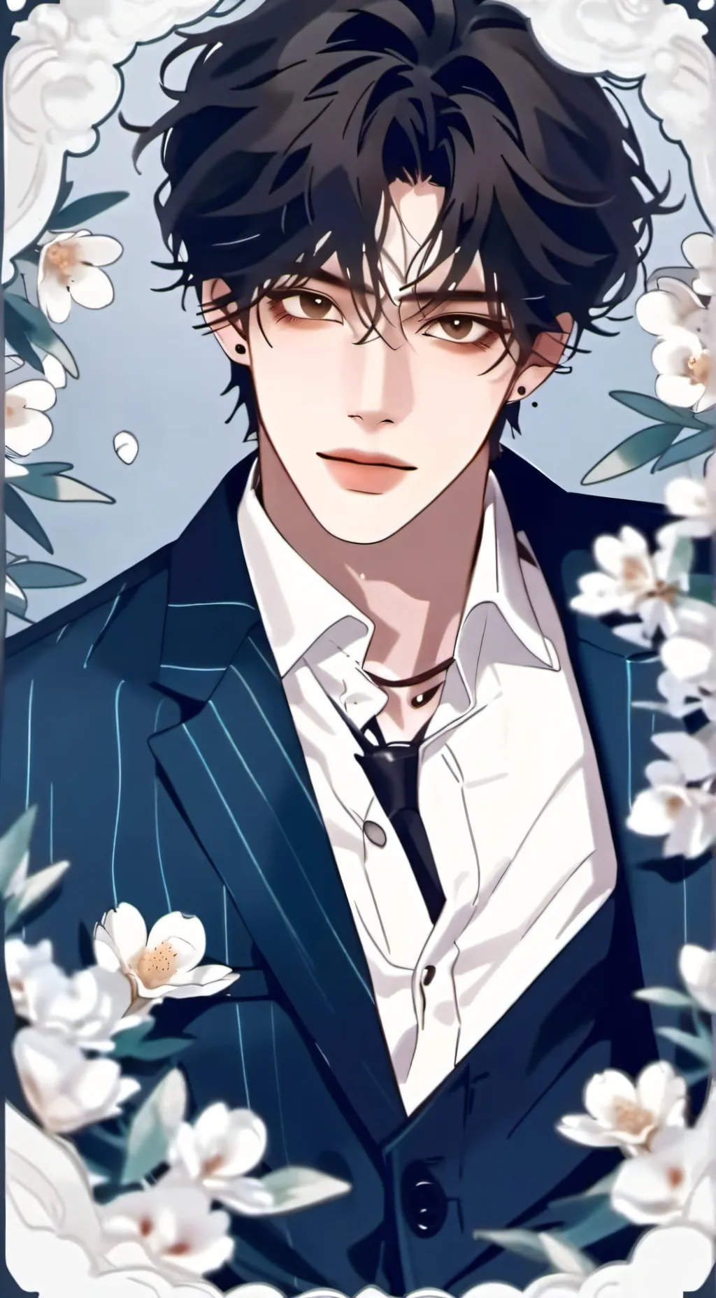 ai character: Hyunjin Skz background