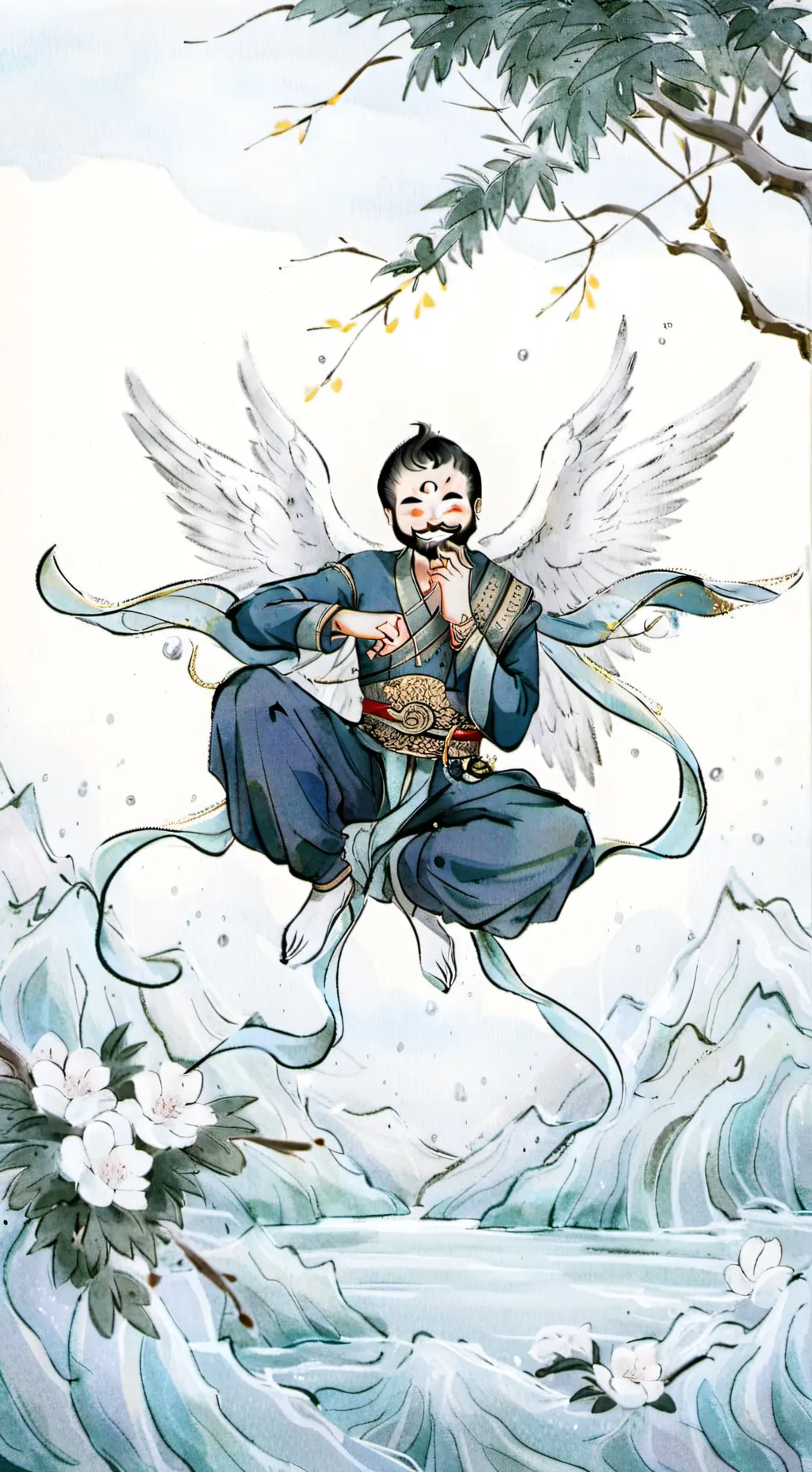 ai character: i cup background