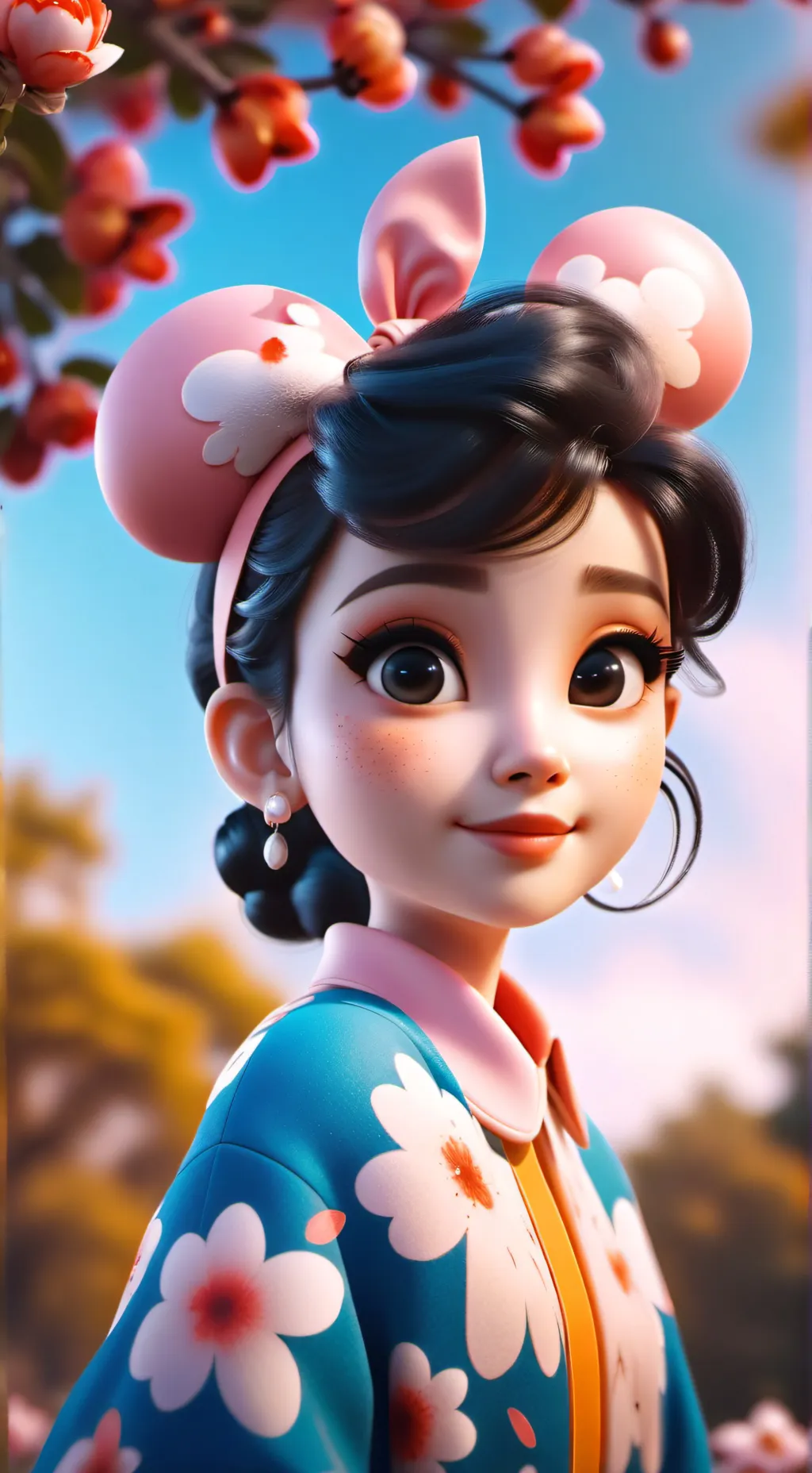 ai character: Dandys world background