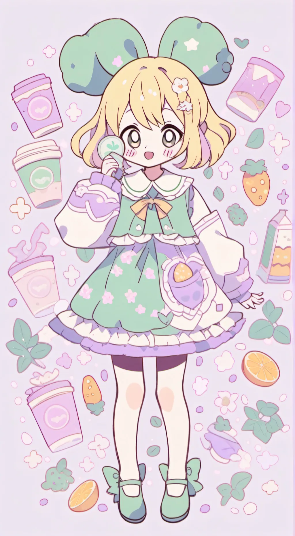 ai character: carrot background