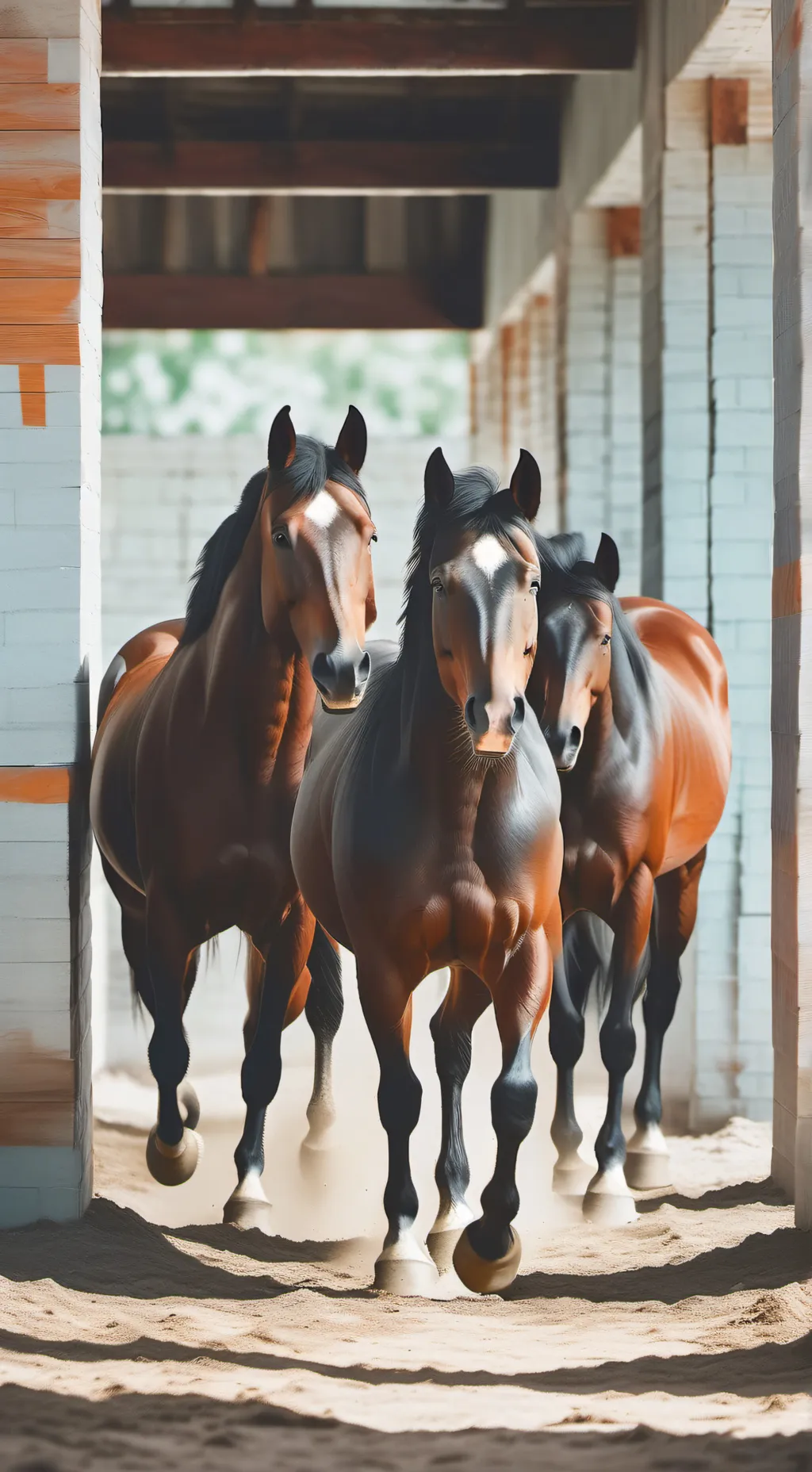 ai character: horses background