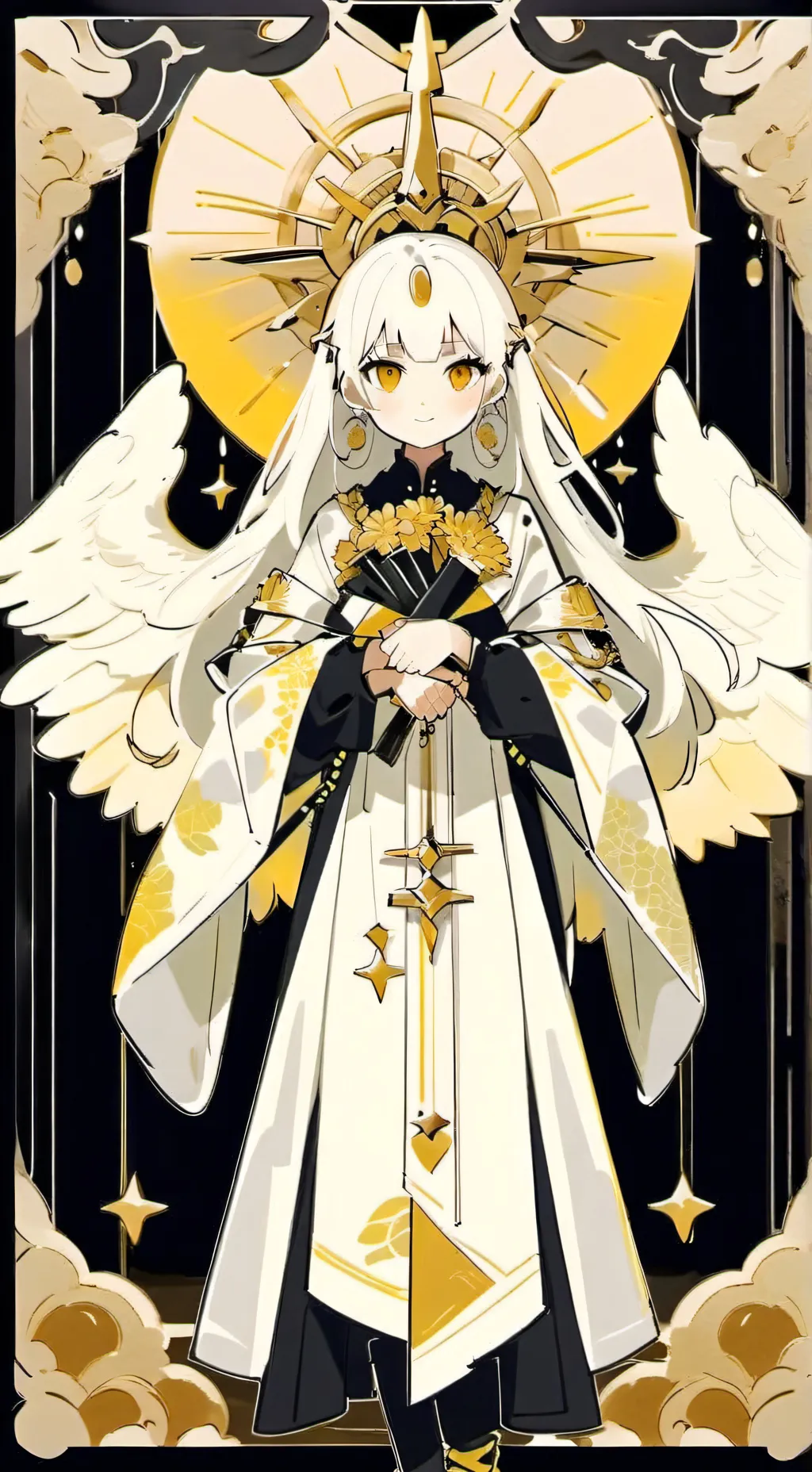 ai character: angel  background
