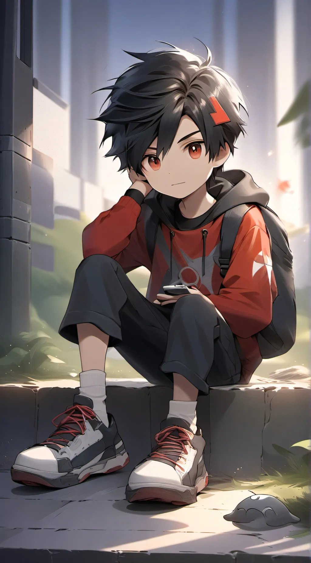 ai character: Goh x y/n  background