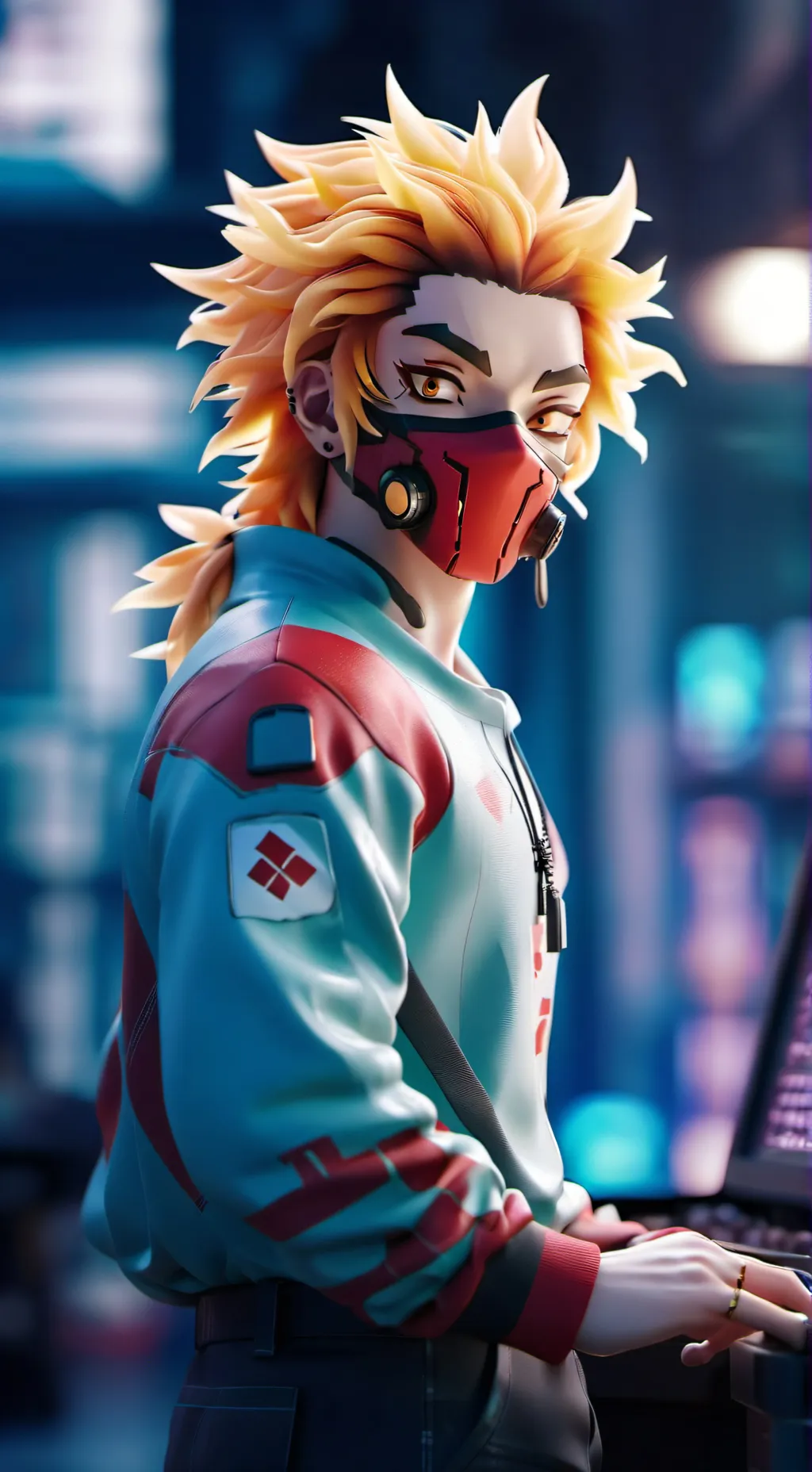 ai character: demons Slayer  background