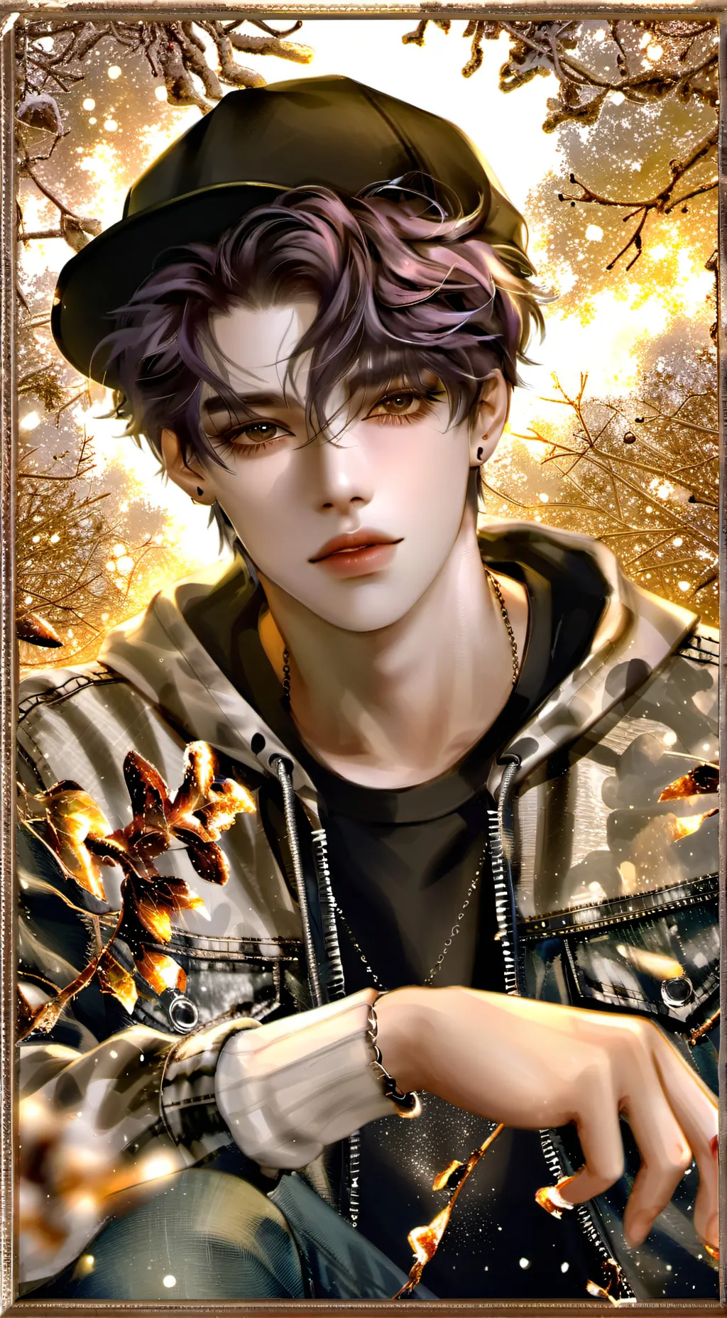 ai character:  -_- Damien -_- background