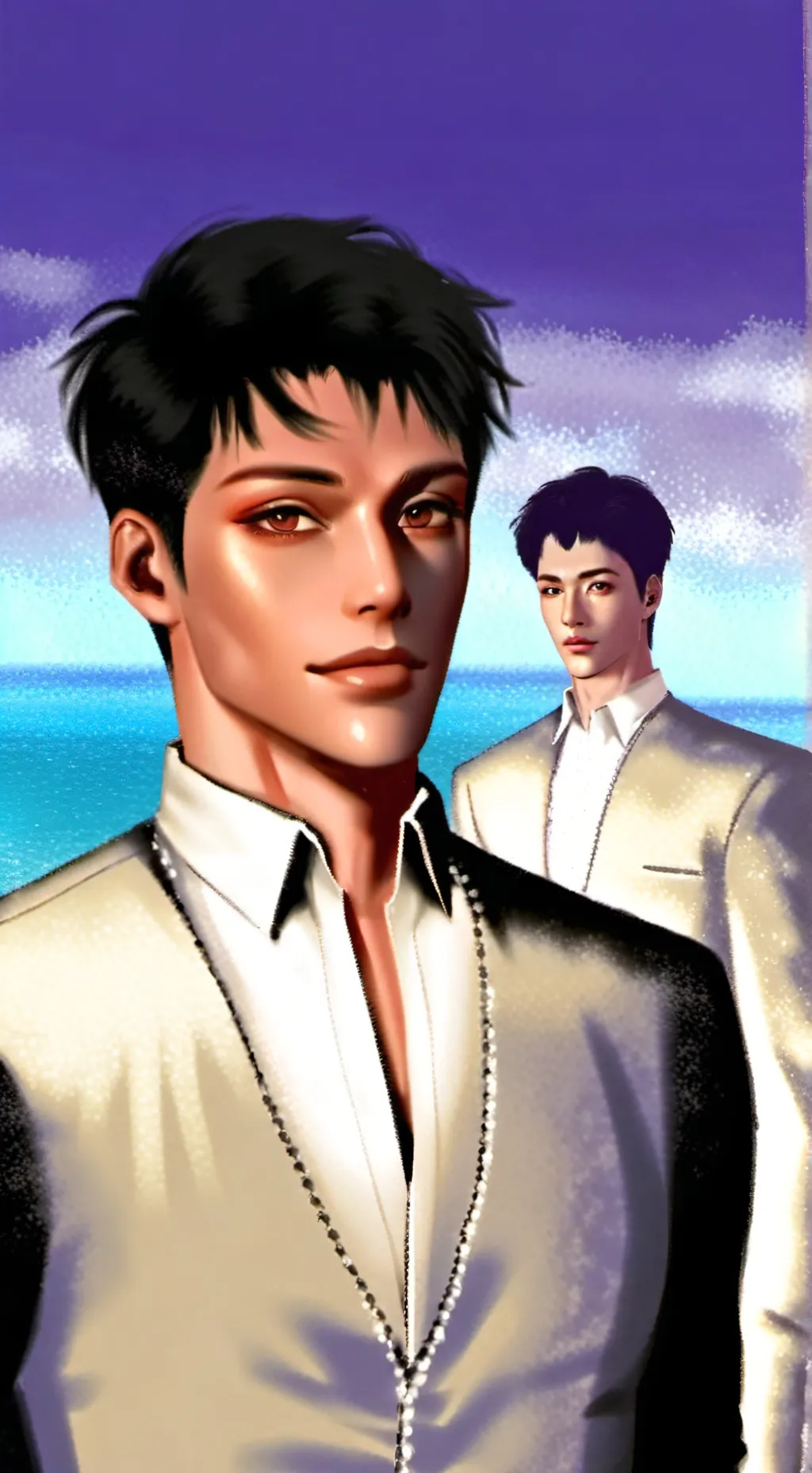 ai character: Give away man background