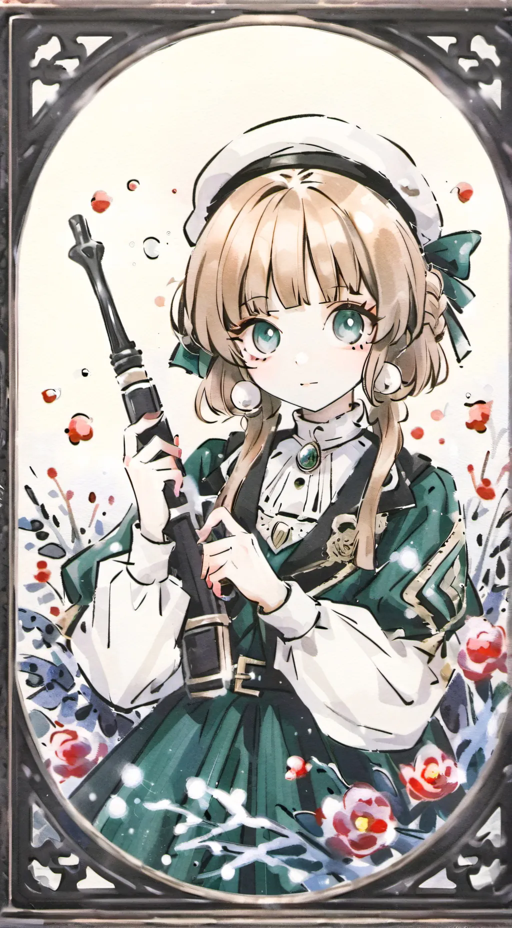 ai character: девка background