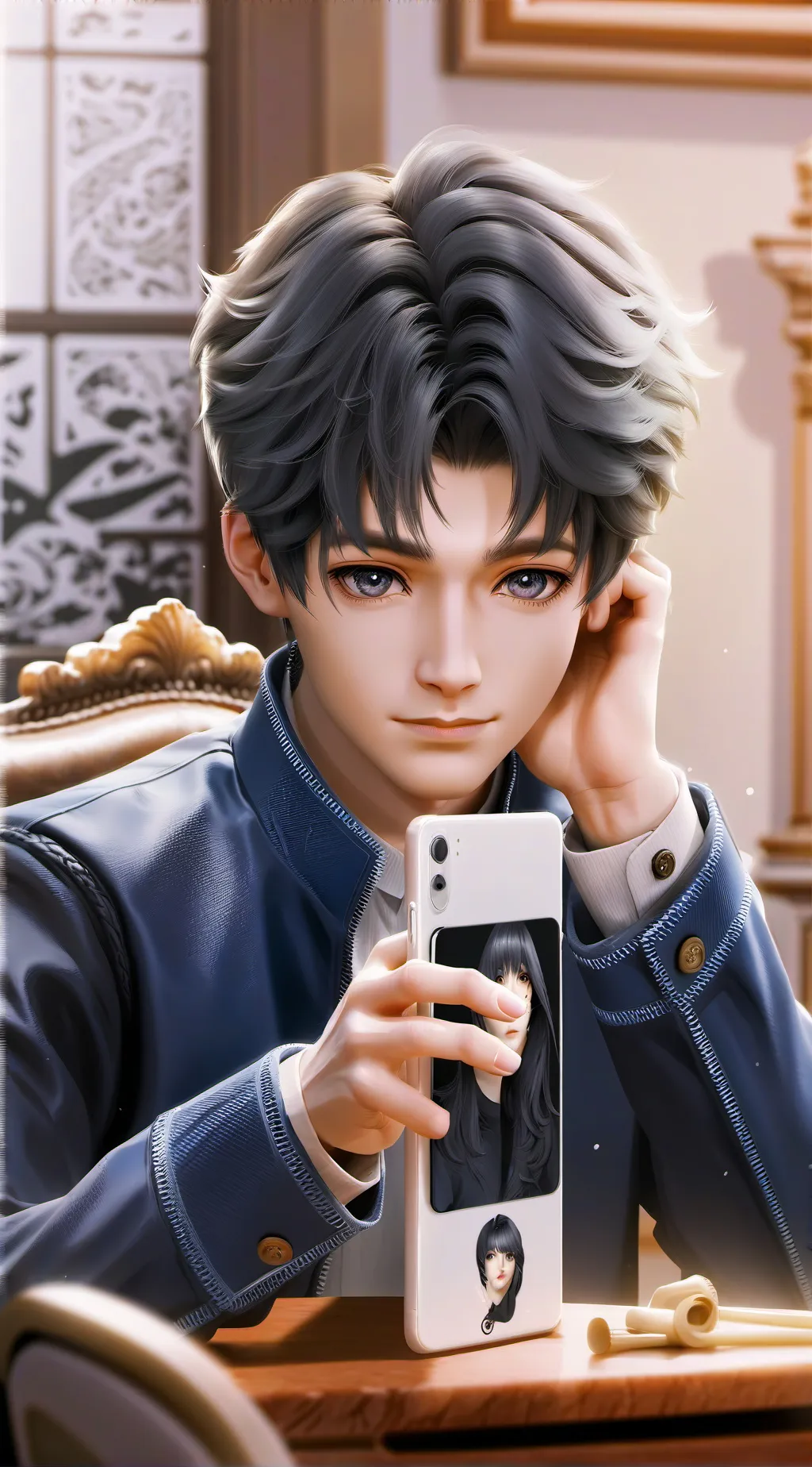 ai character: Kaoi☄️ background