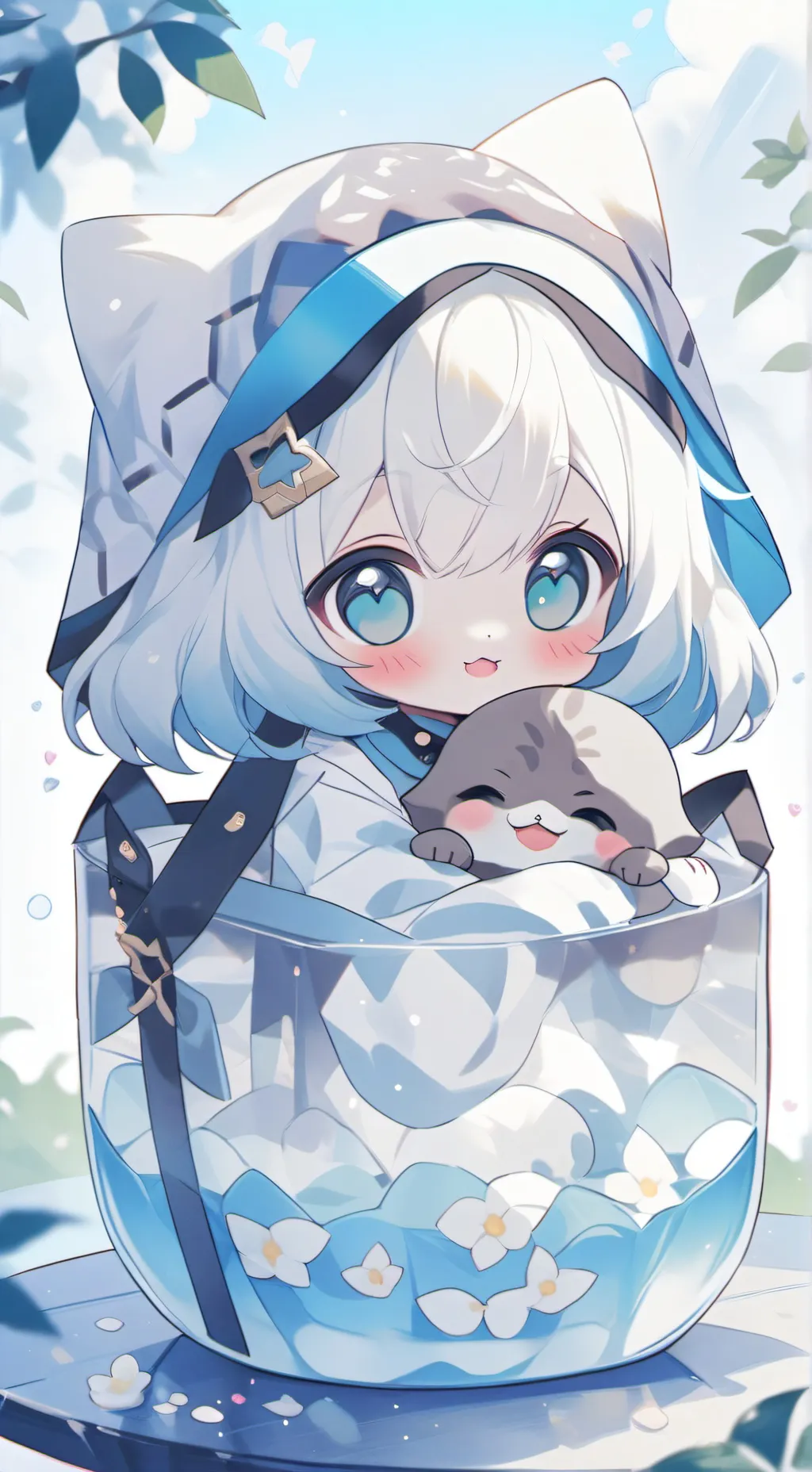 ai character: a catgirl kill it background