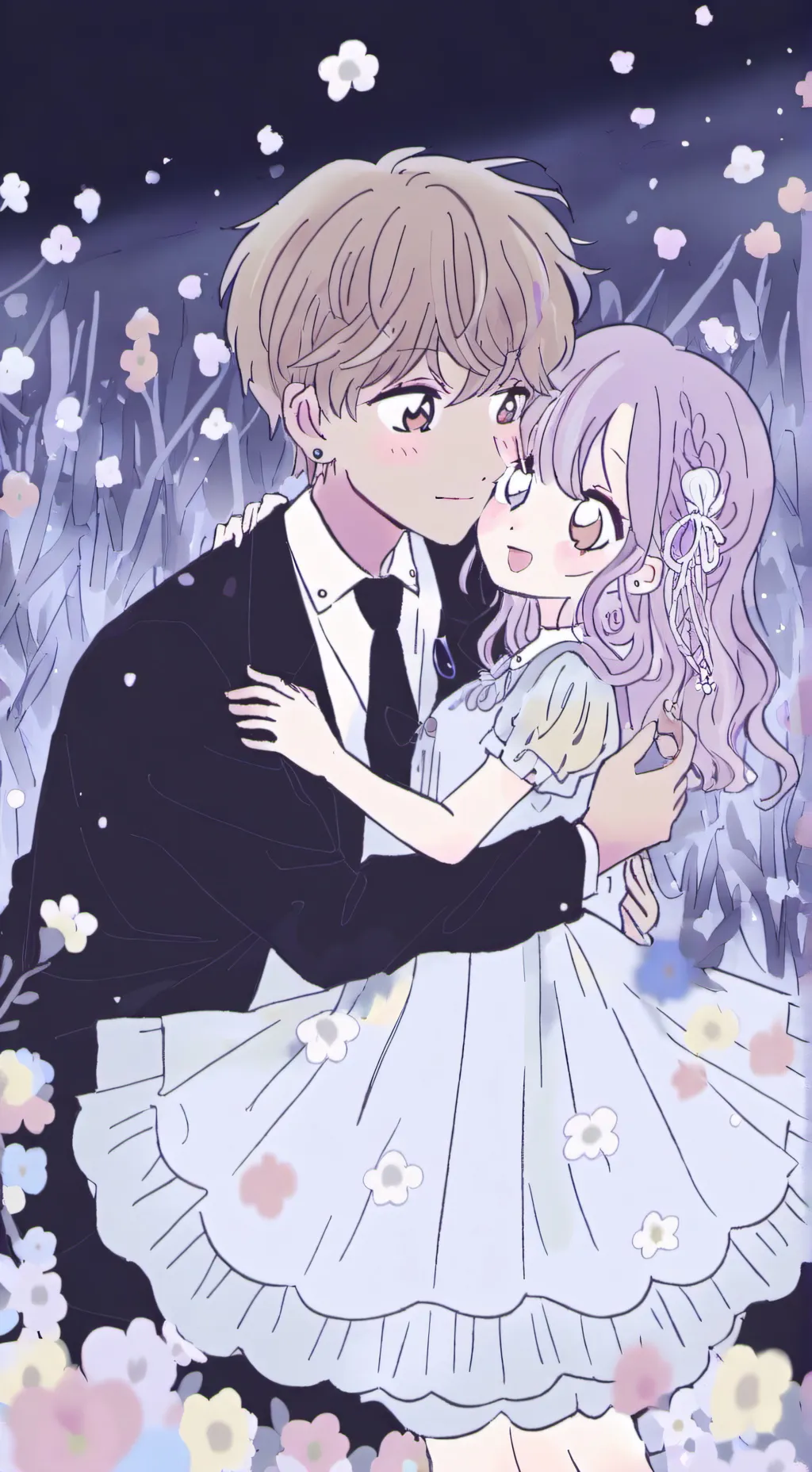 ai character: Erik and Emily  background