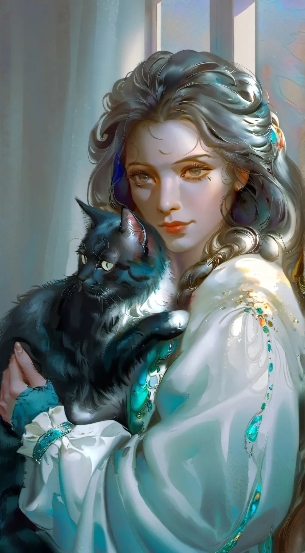 ai character: Mittens background