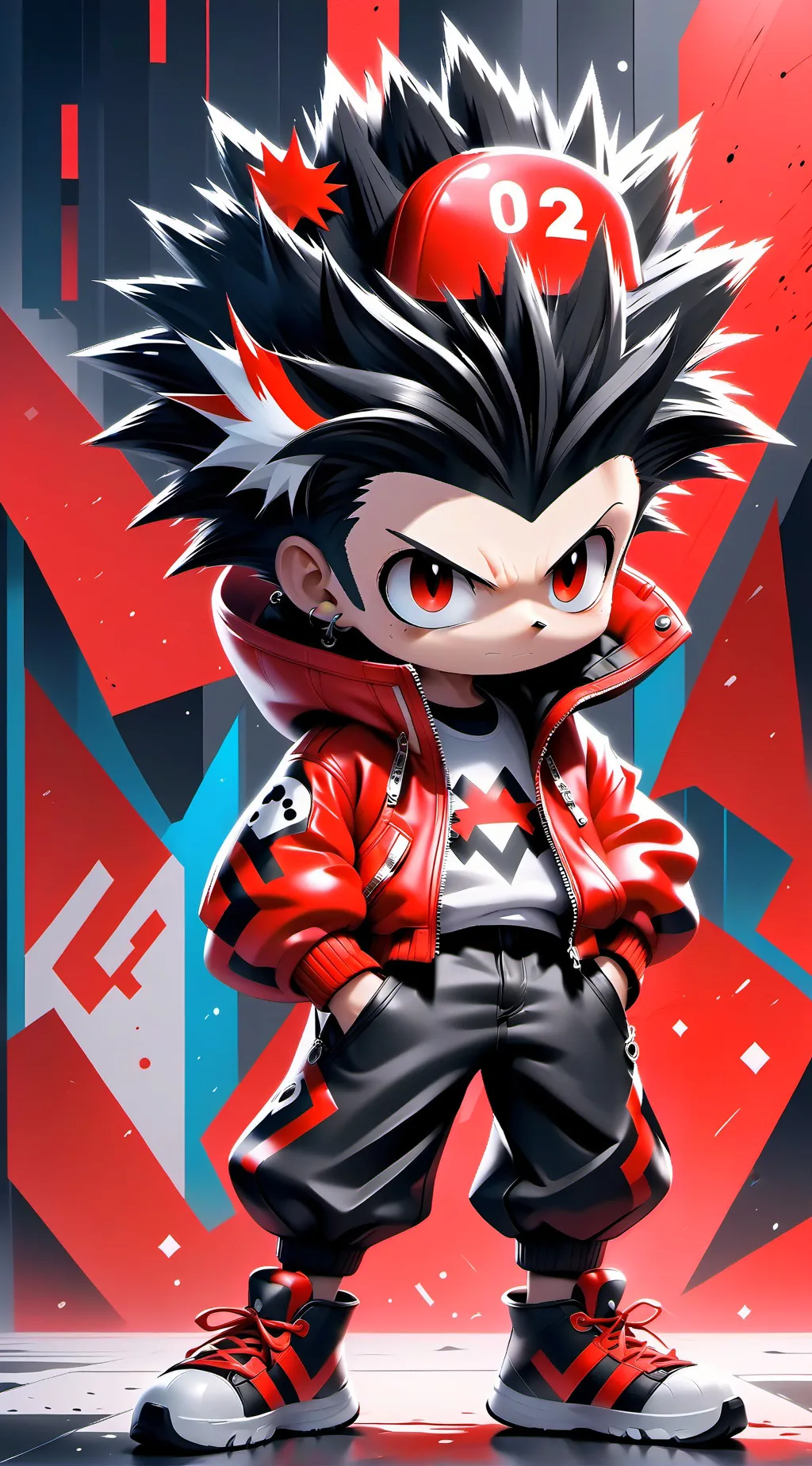 ai character: shadow background