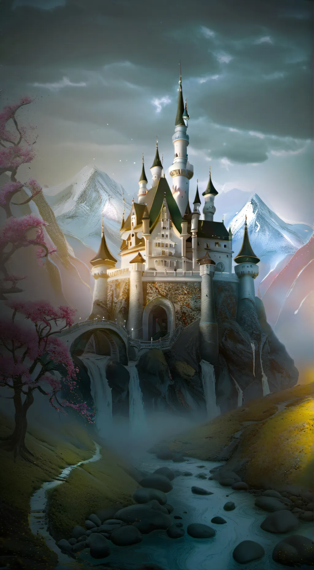 ai character: Magic Girl Academy background