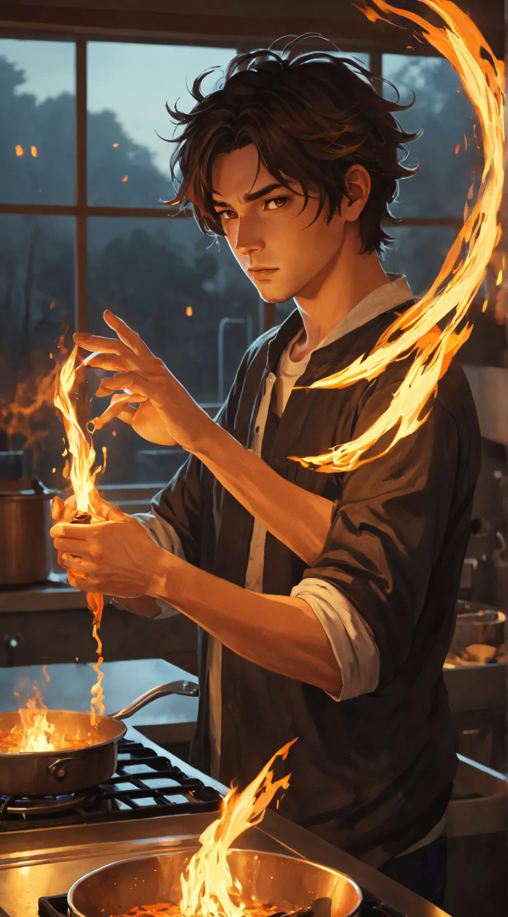 ai character: Ash background