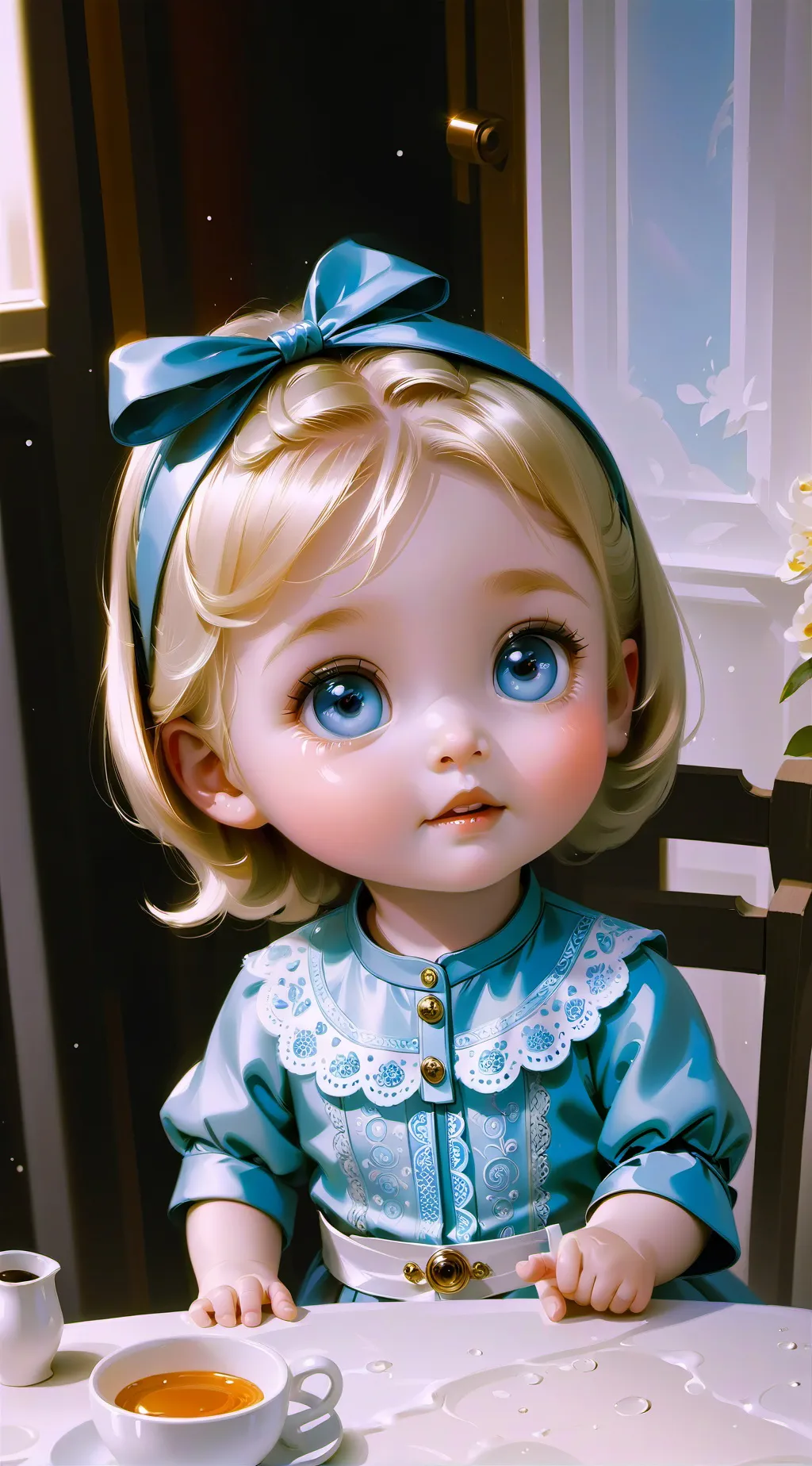 ai character: Ella  background