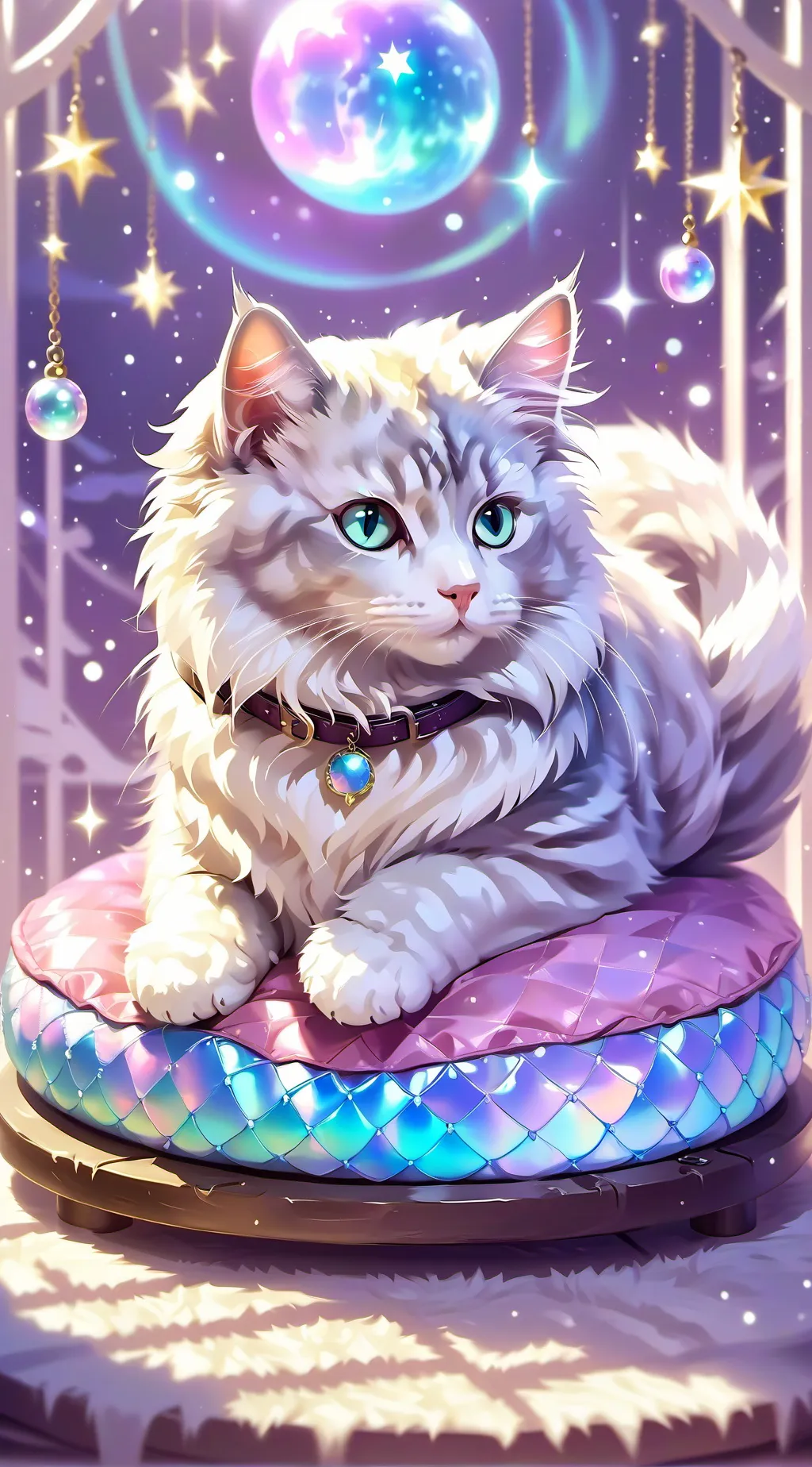 ai character: a random cat :P background