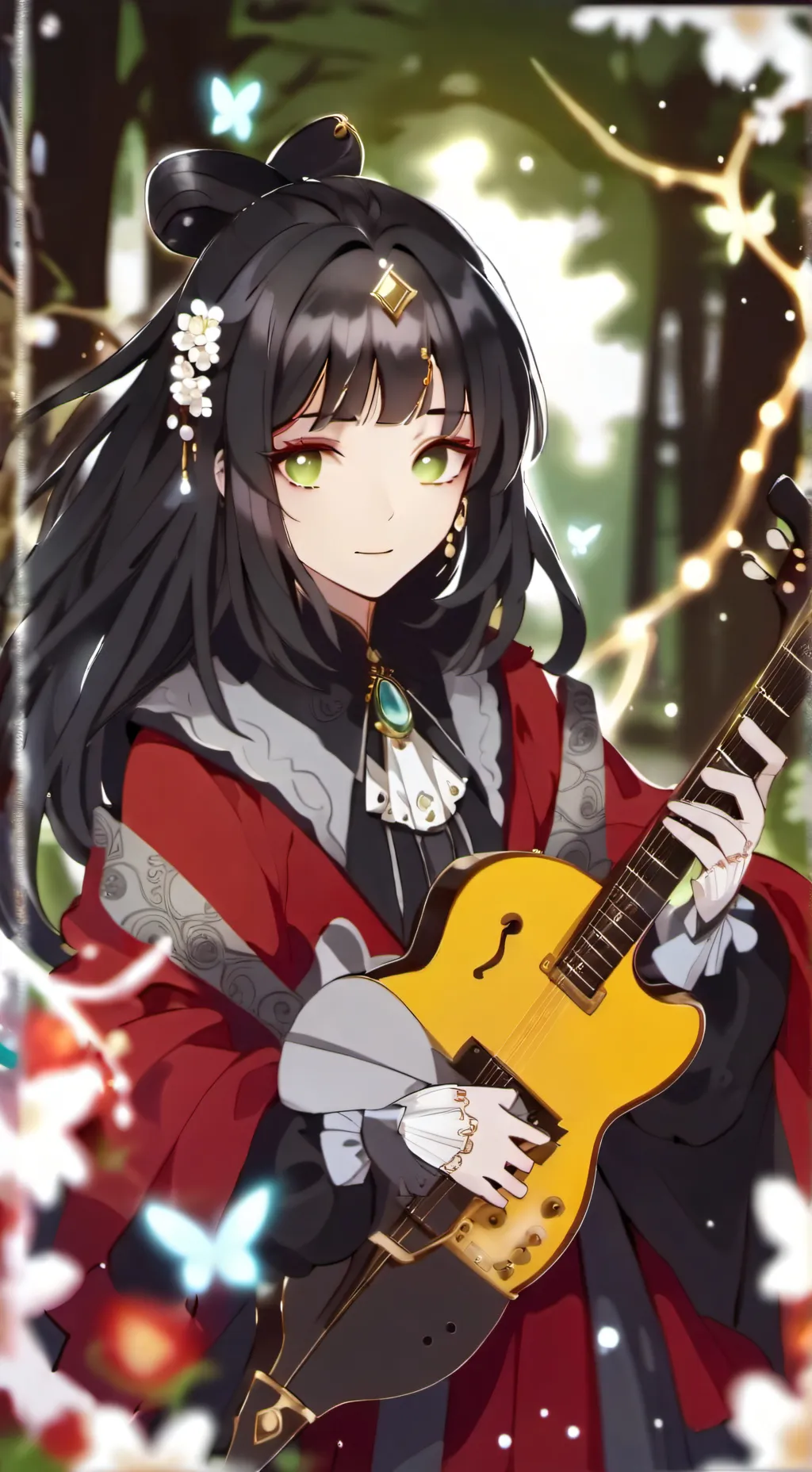 ai character: orphange  background