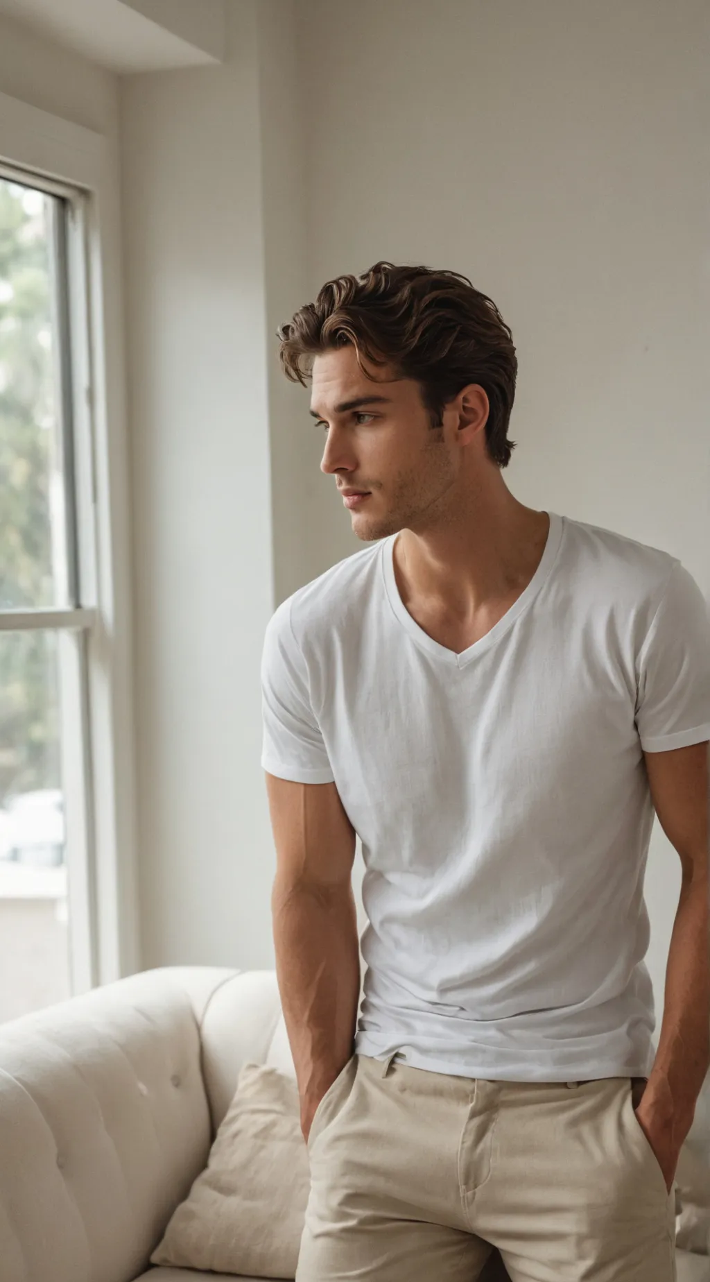 ai character: Adam  background